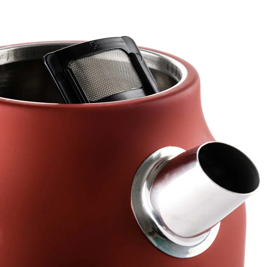 1.7L Retro Series Electric Kettle - Red - Image 3