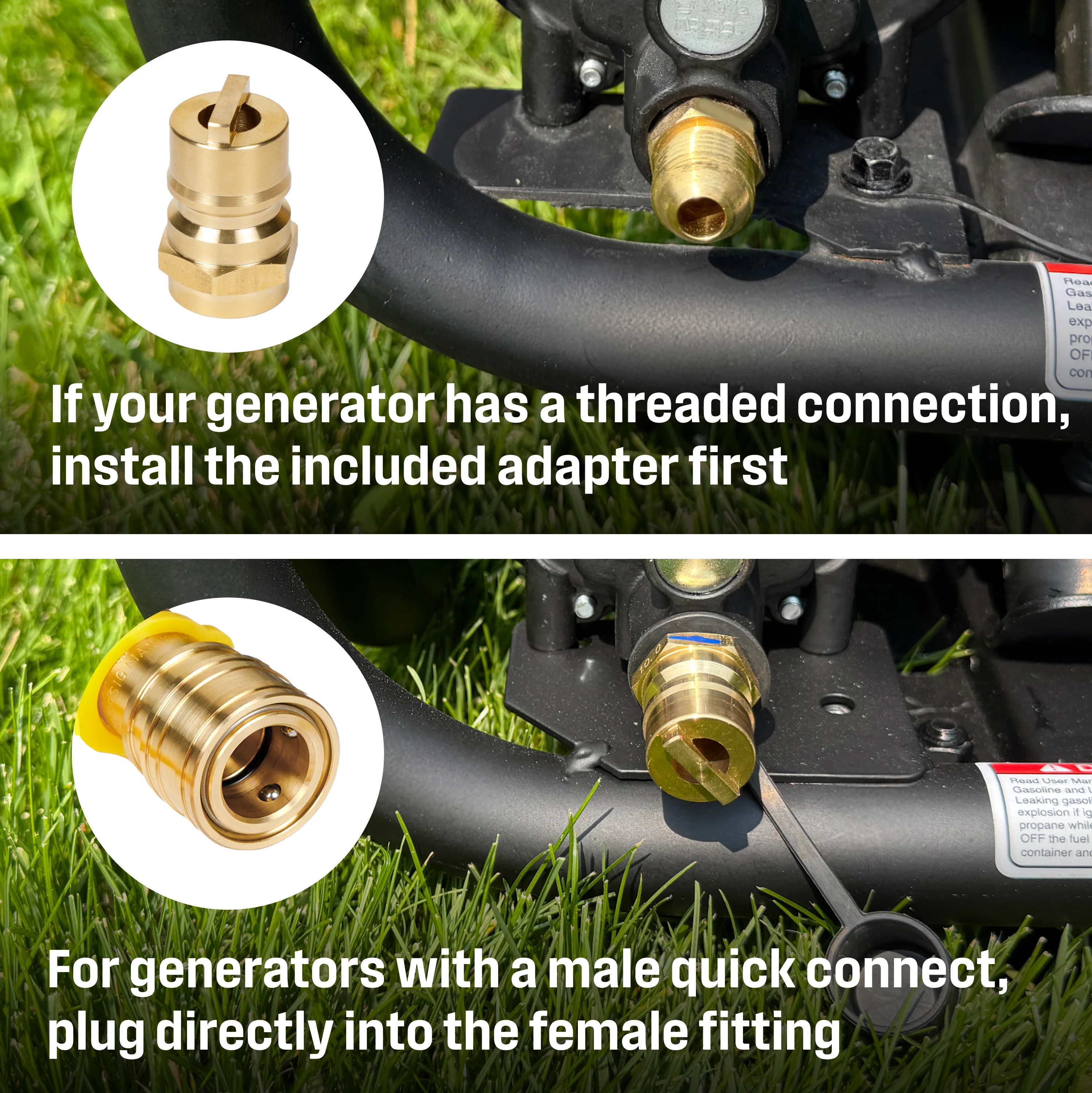 15' Natural Gas Hose: 1/2" Diameter - Image 4