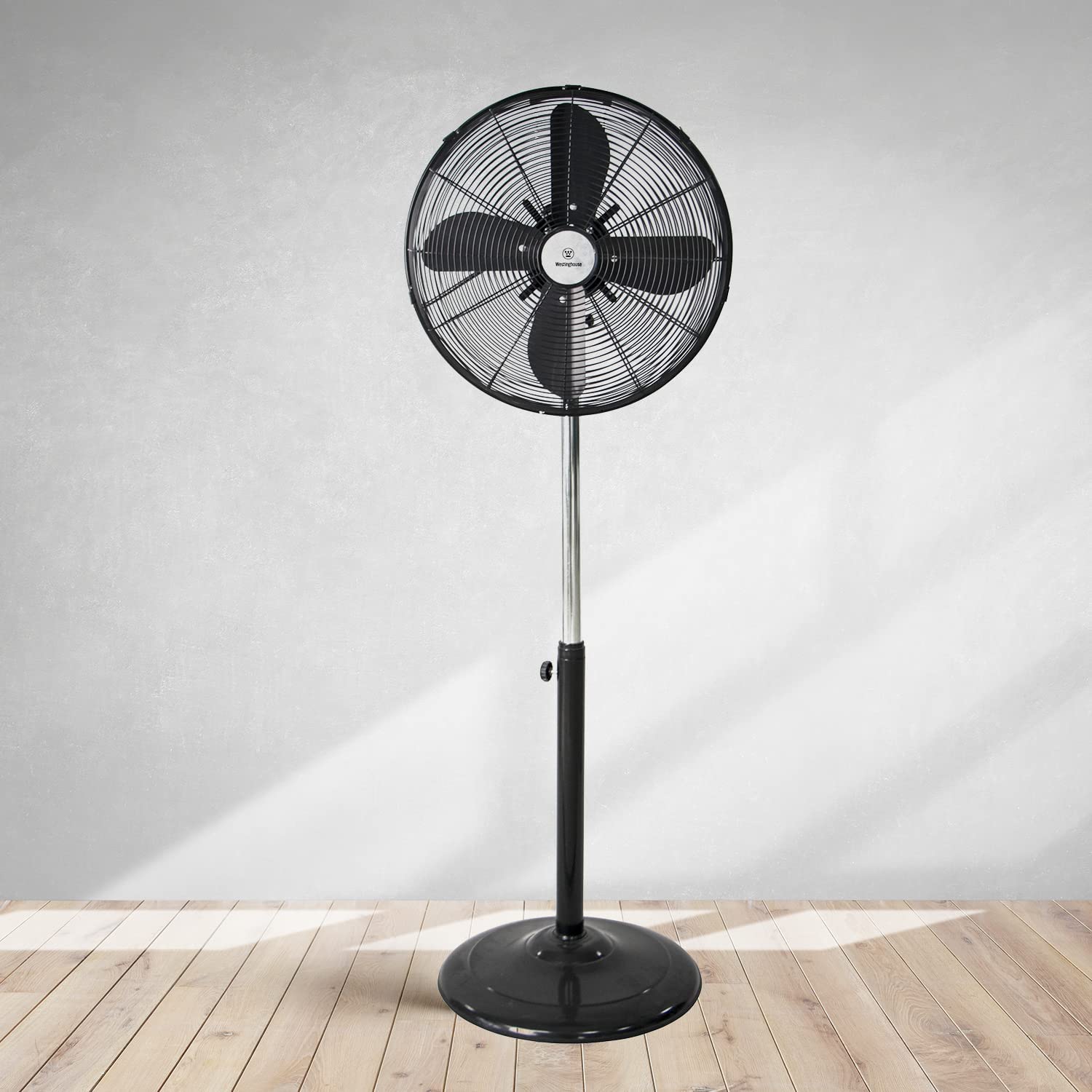 16" Vintage Metal Pedestal Fan Black - Image 8