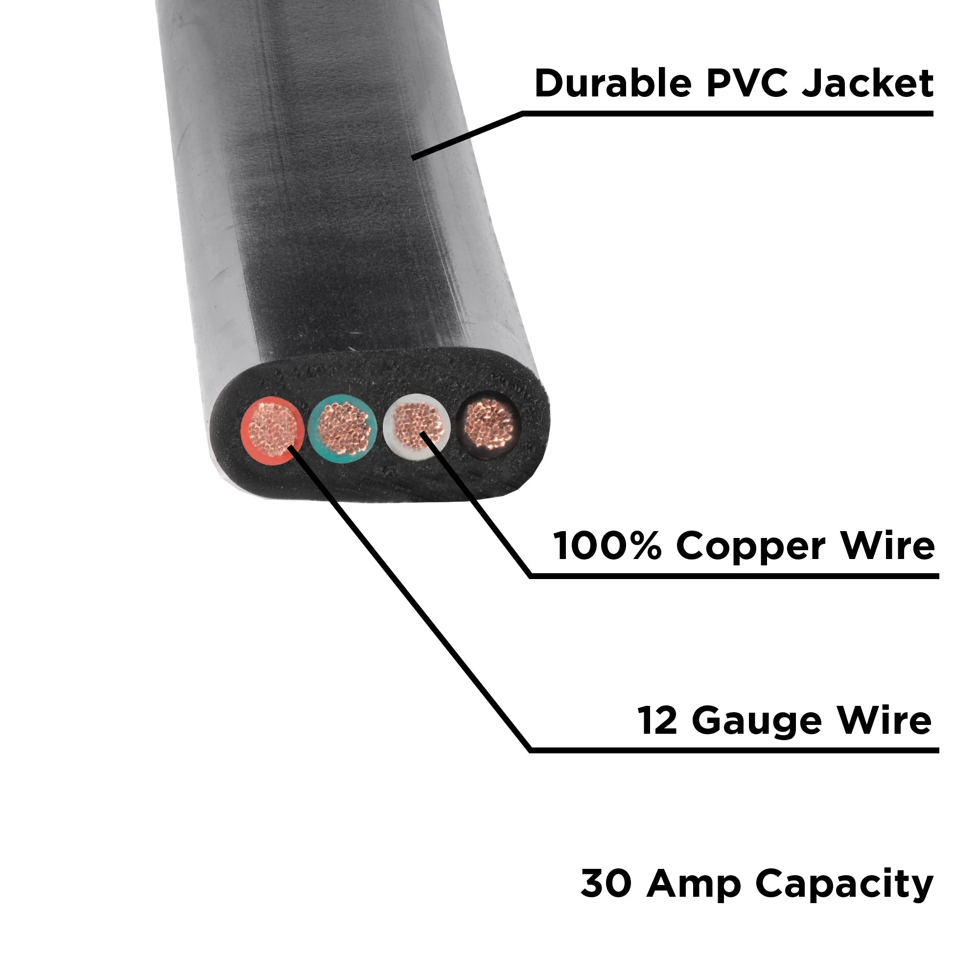 25' Generator Cord: 30A 120V L14-30P to L14-30R - Image 4