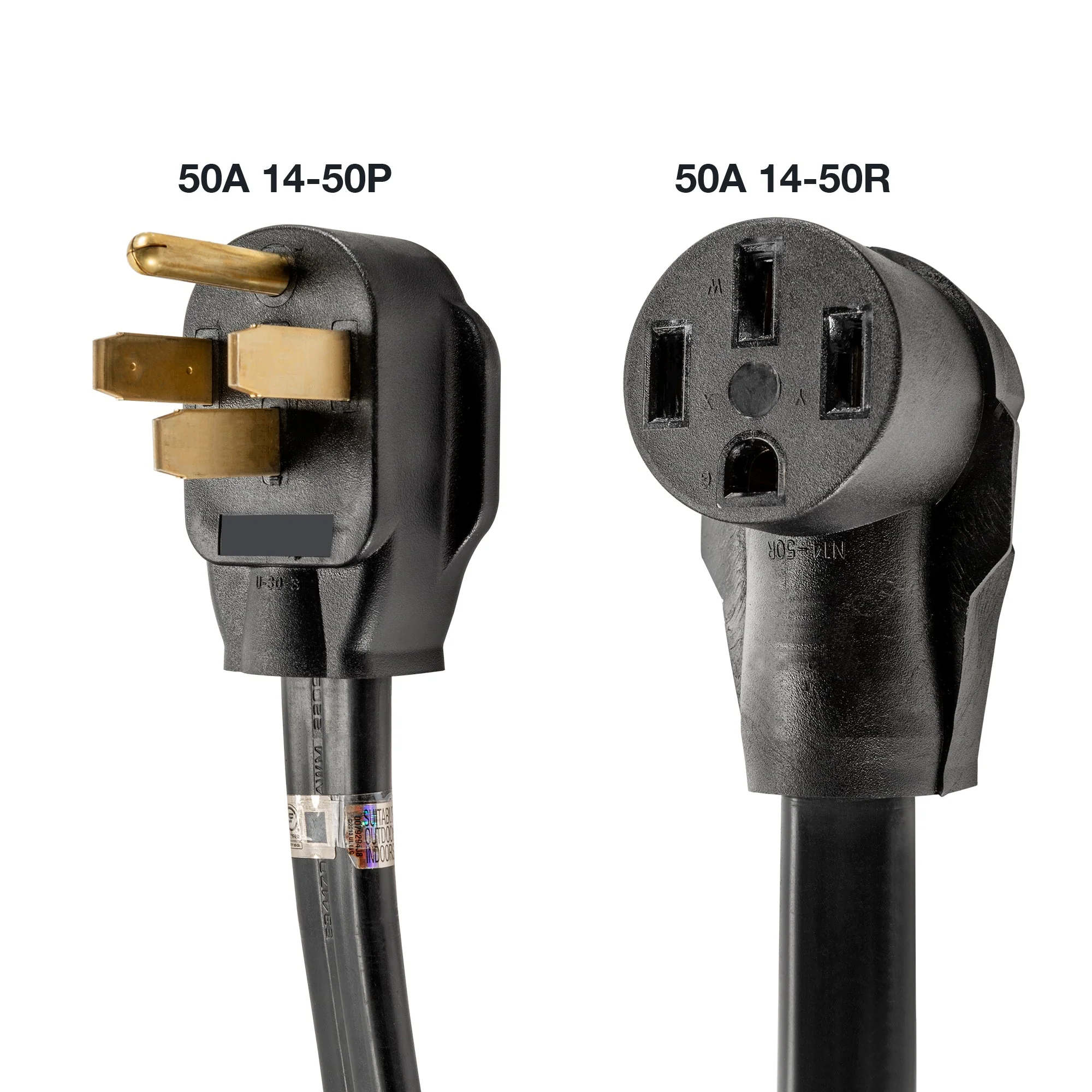 25' Generator Cord: 50A 120/240V 14-50P to 14-50R - Image 3
