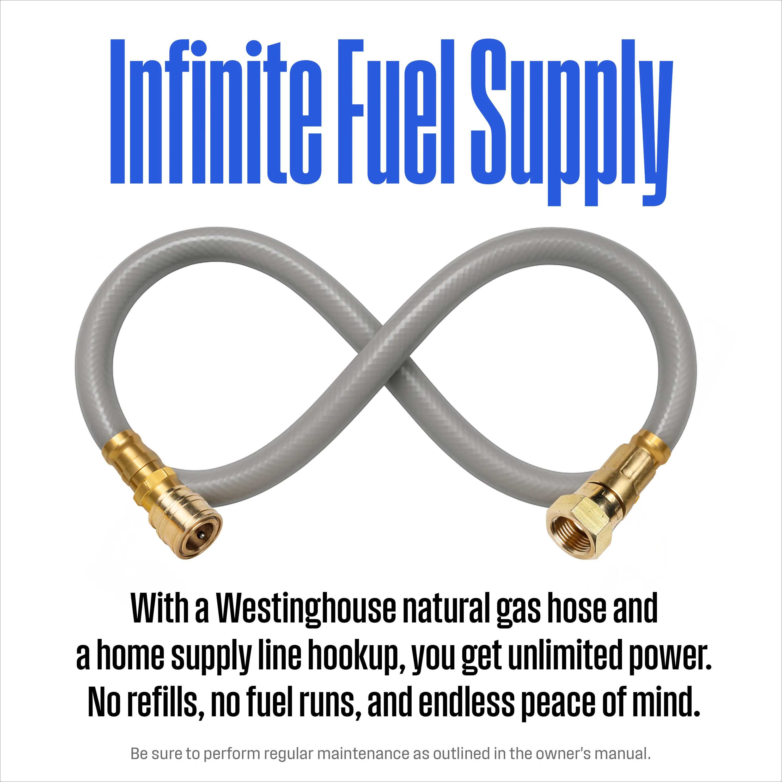 25' Natural Gas Hose: 1/2" Diameter - Image 6
