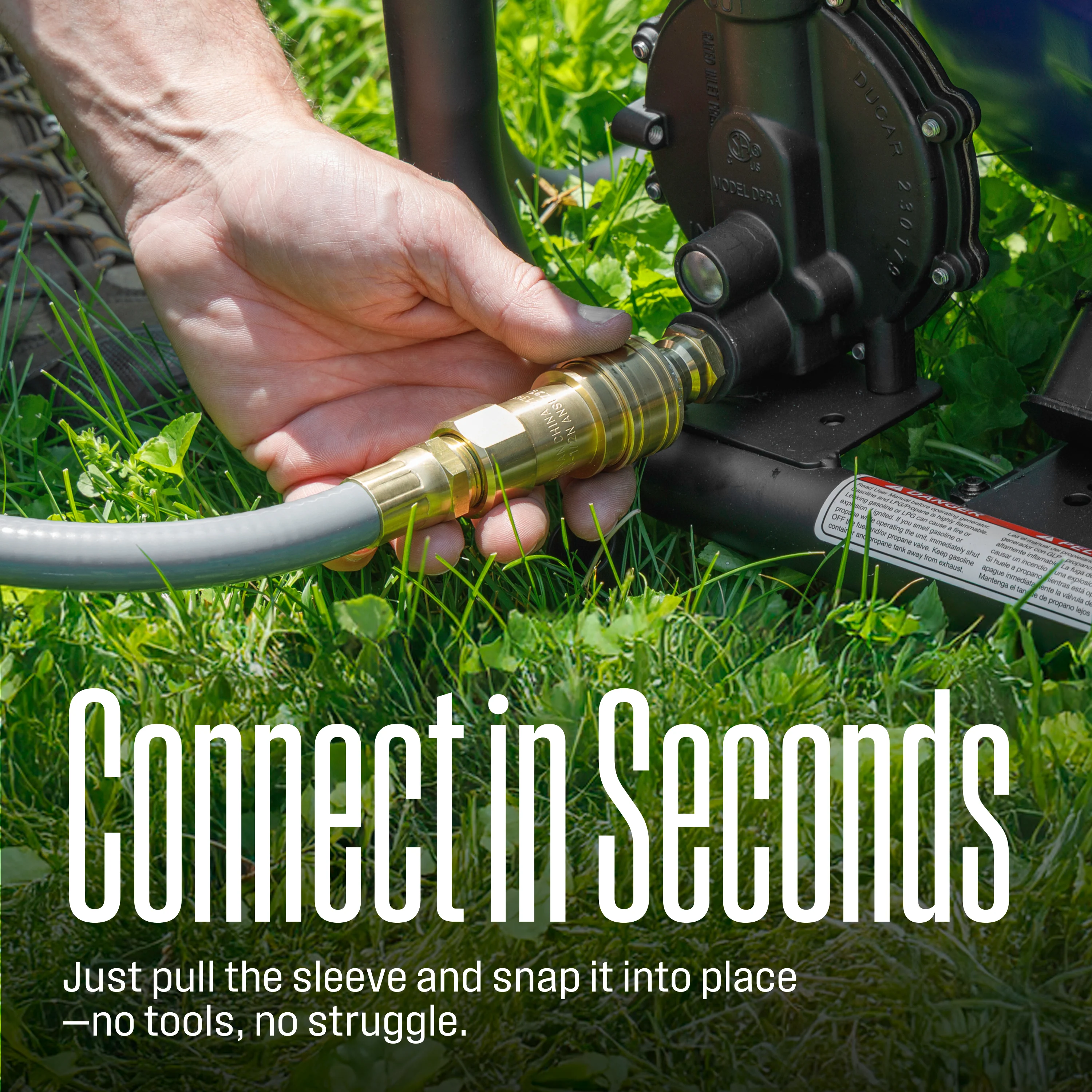 25' Natural Gas Hose: 1/2" Diameter - Image 9
