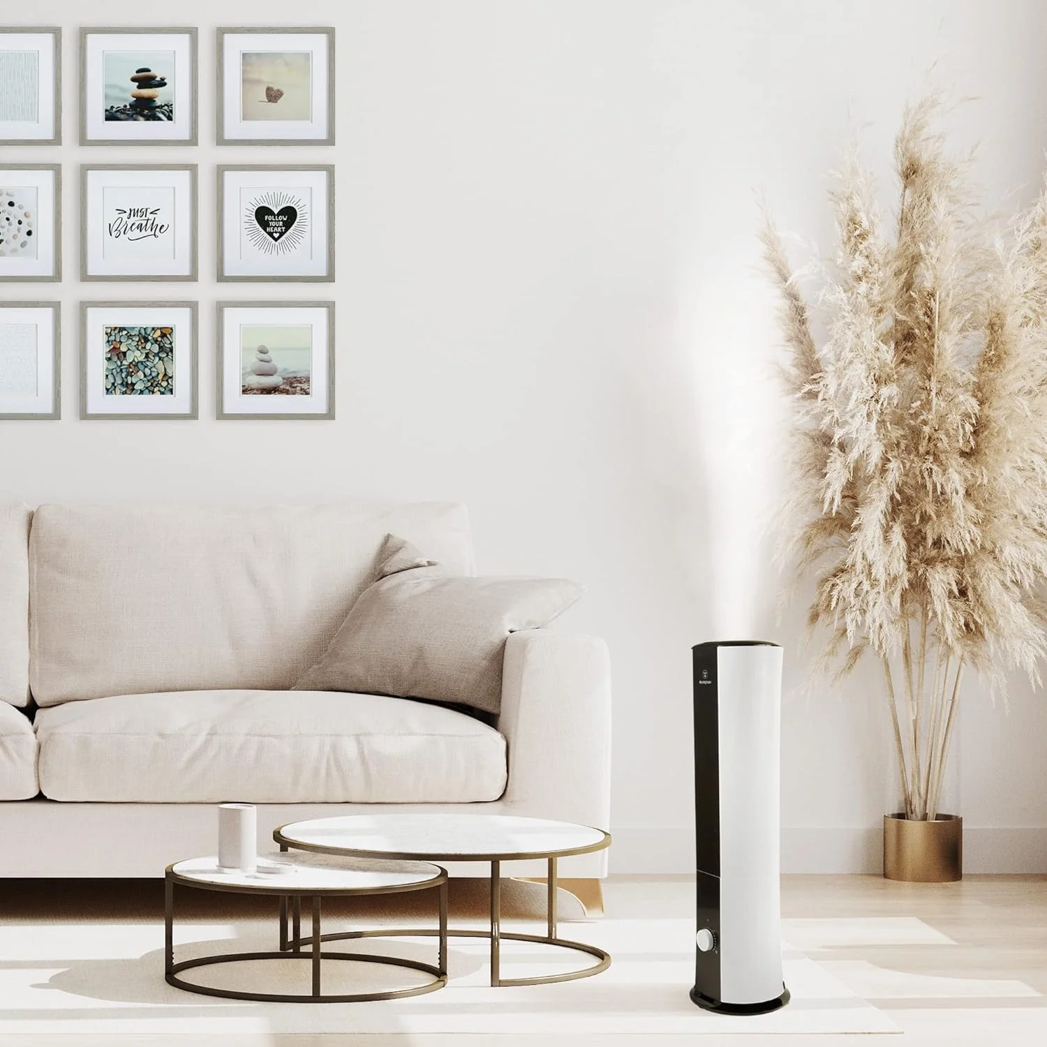 28" Cool Mist Ultrasonic Tower Humidifier 6L Top Fill - Image 9