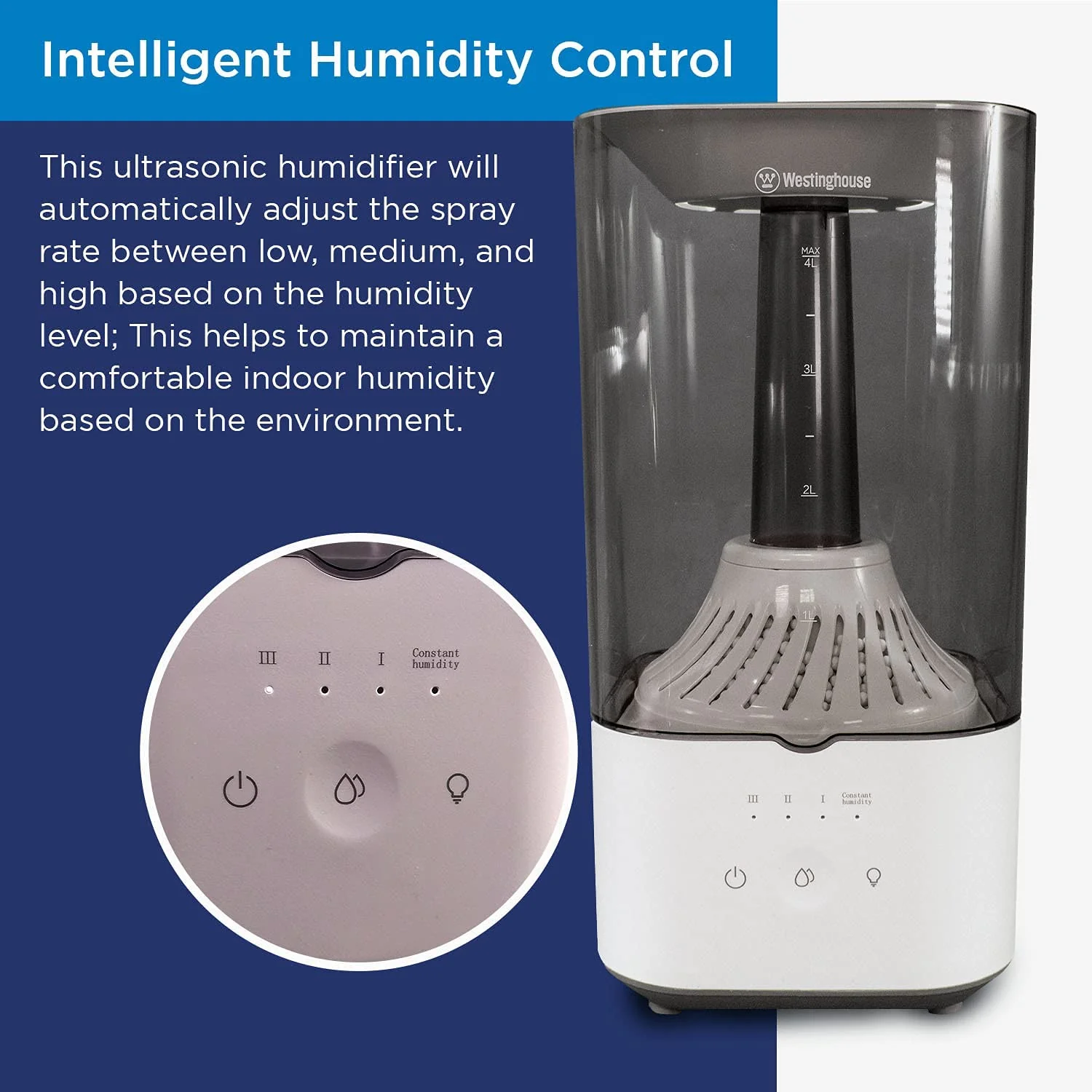 4.5L Top Fill Quiet Ultrasonic Air Humidifier - Image 4