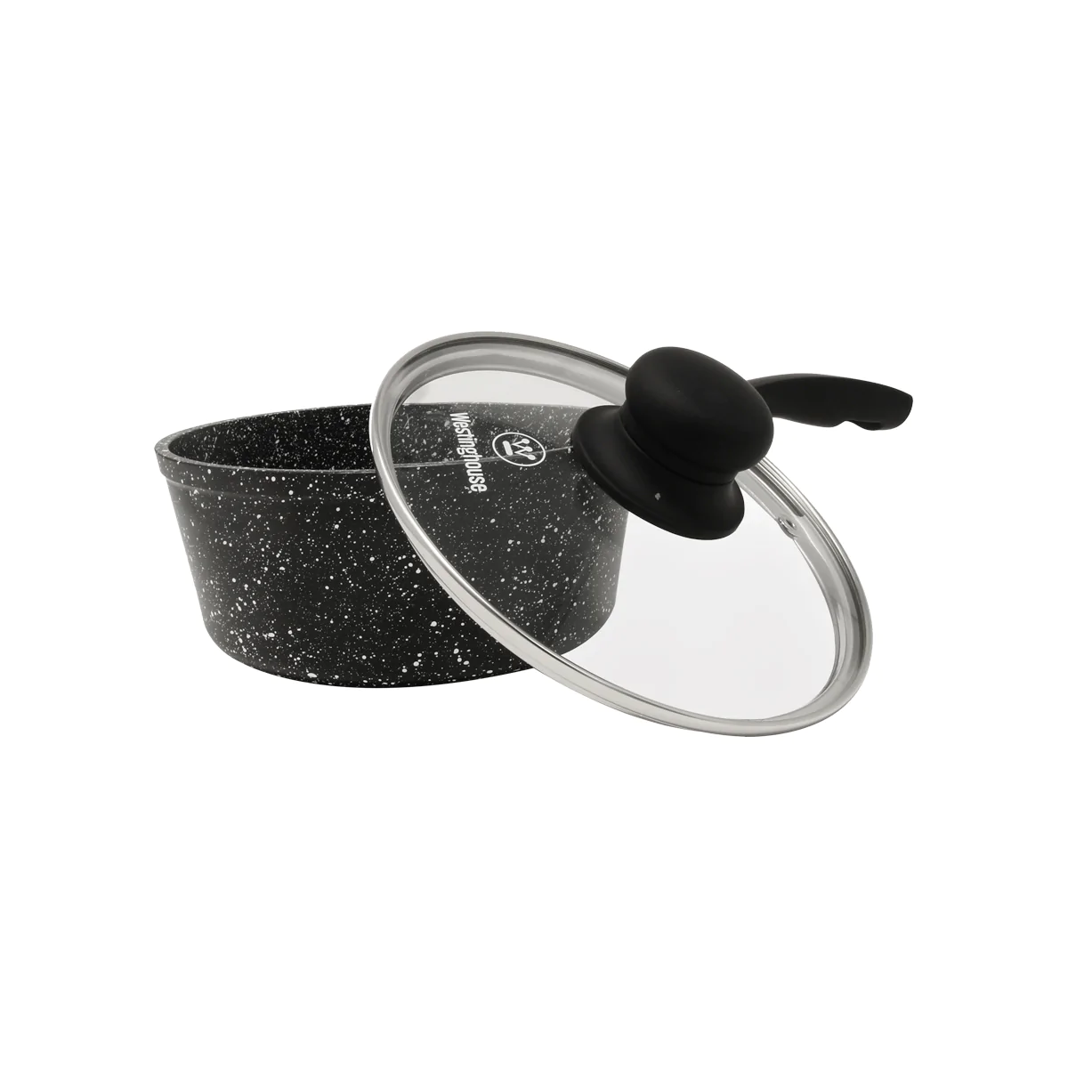 5-piece Black Marble Cookware Set - Image 4