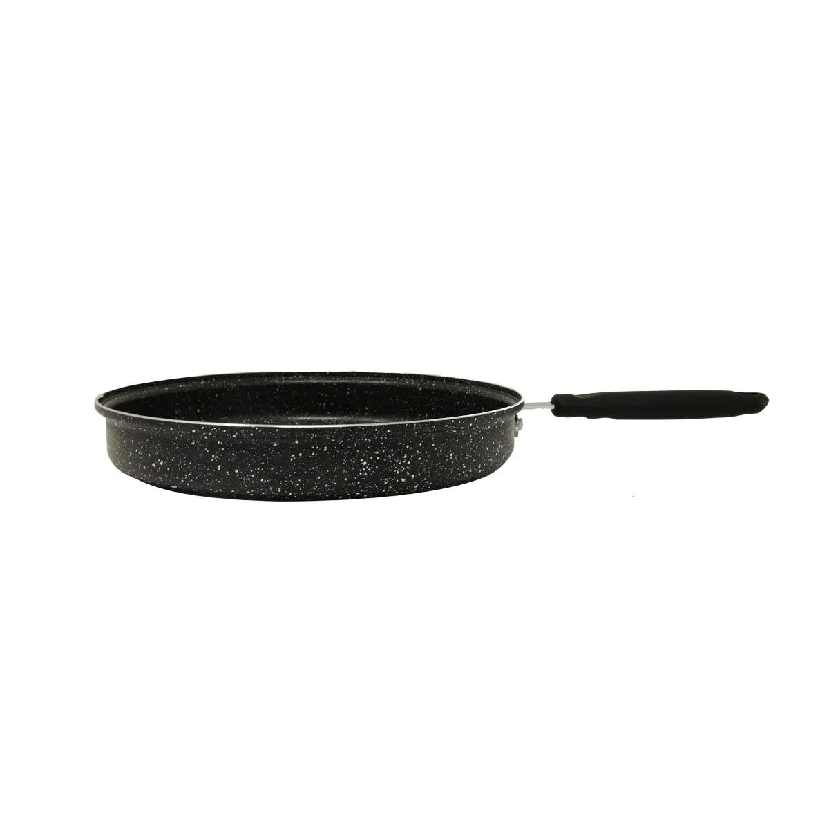 Black marble finish 2-piece tortilla frying pan (11") - Image 3