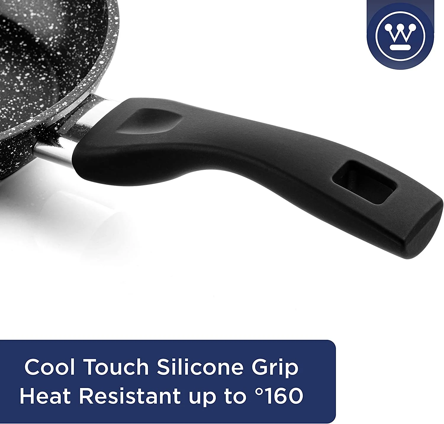 Black marble frying pan (11") - Image 3