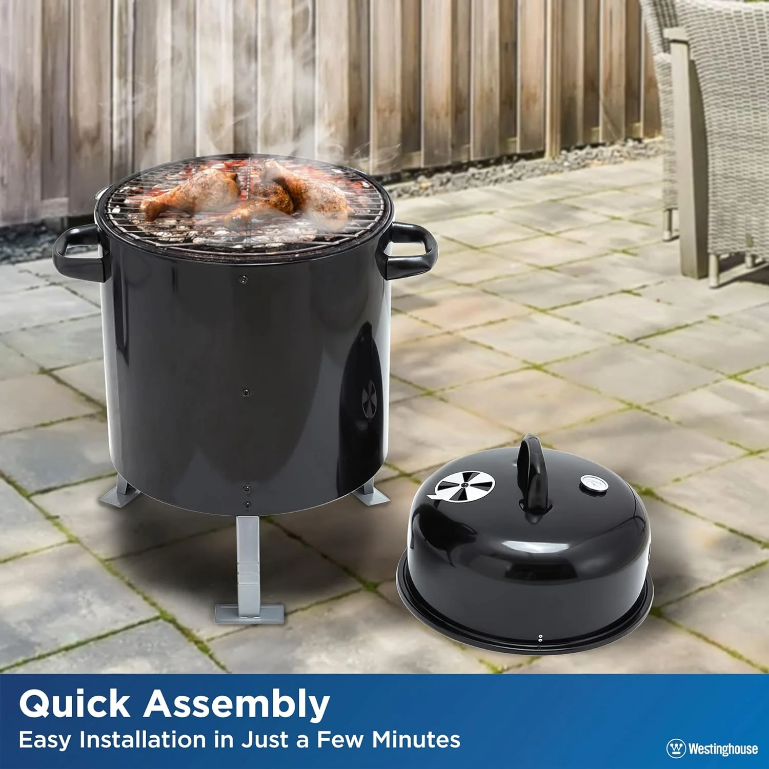 Portable 16-Inch Char Broil Steel Smoker - Image 4