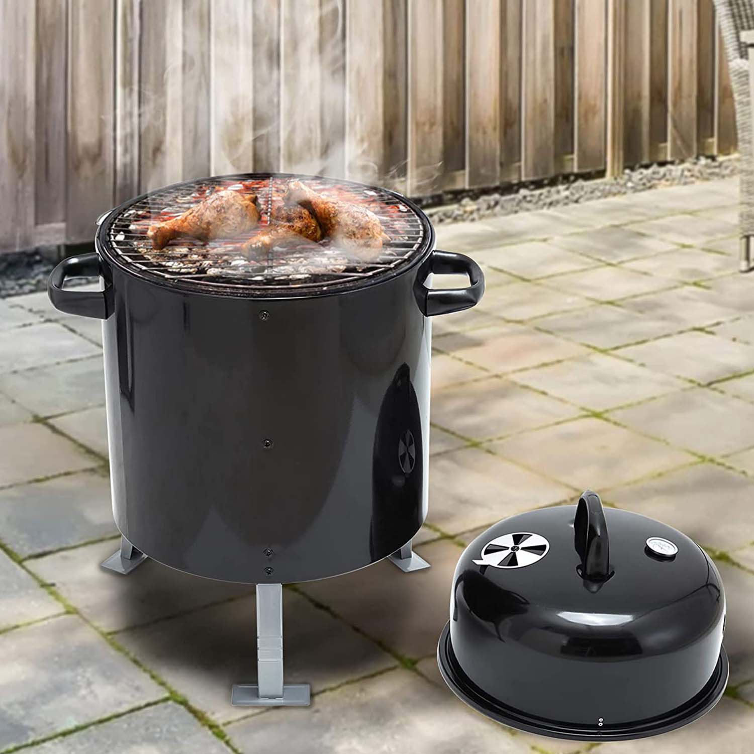 Portable 16-Inch Char Broil Steel Smoker - Image 8