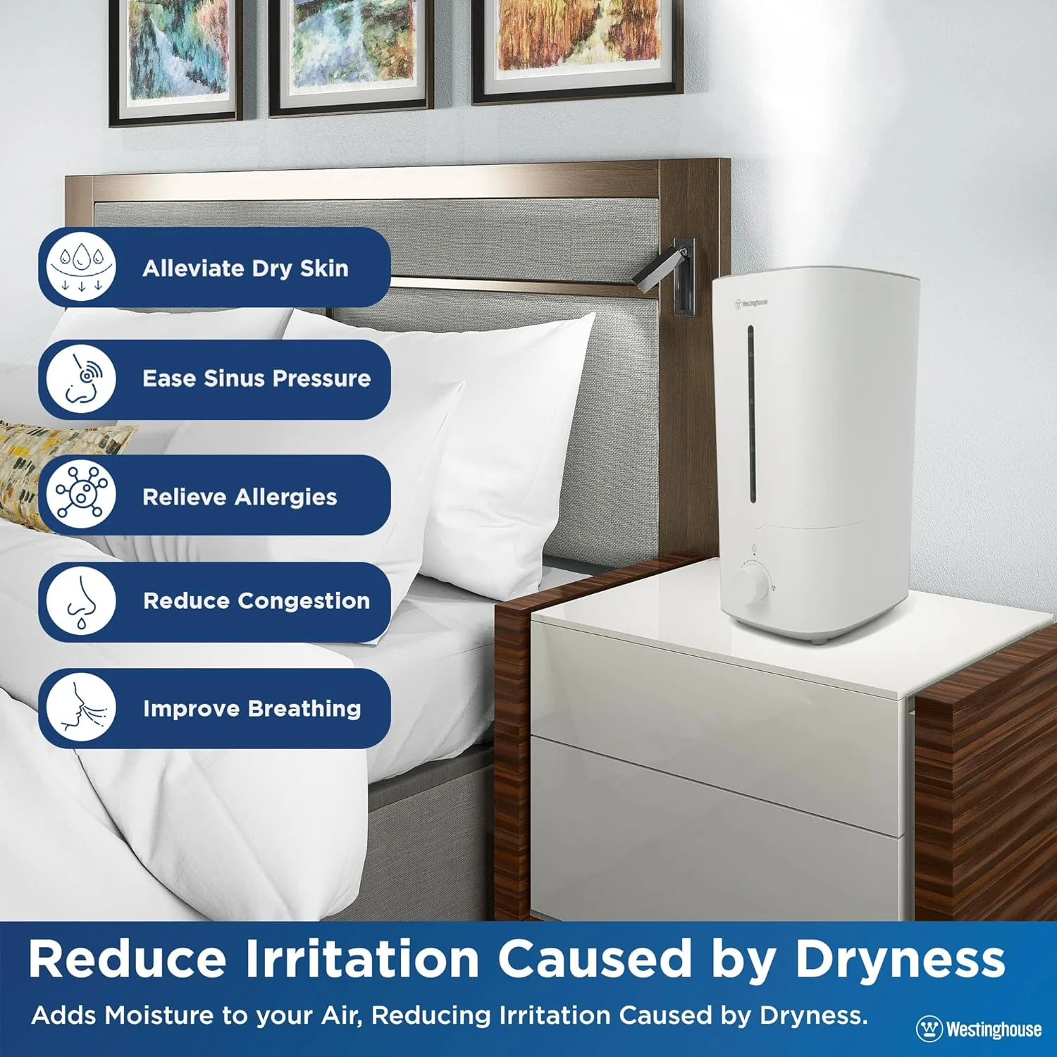 Cool Mist Ultrasonic Humidifier 4.5L Top Fill - Image 3