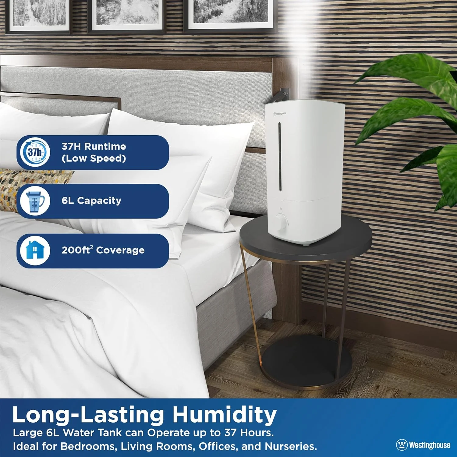 Cool Mist Ultrasonic Humidifier 4.5L Top Fill - Image 4