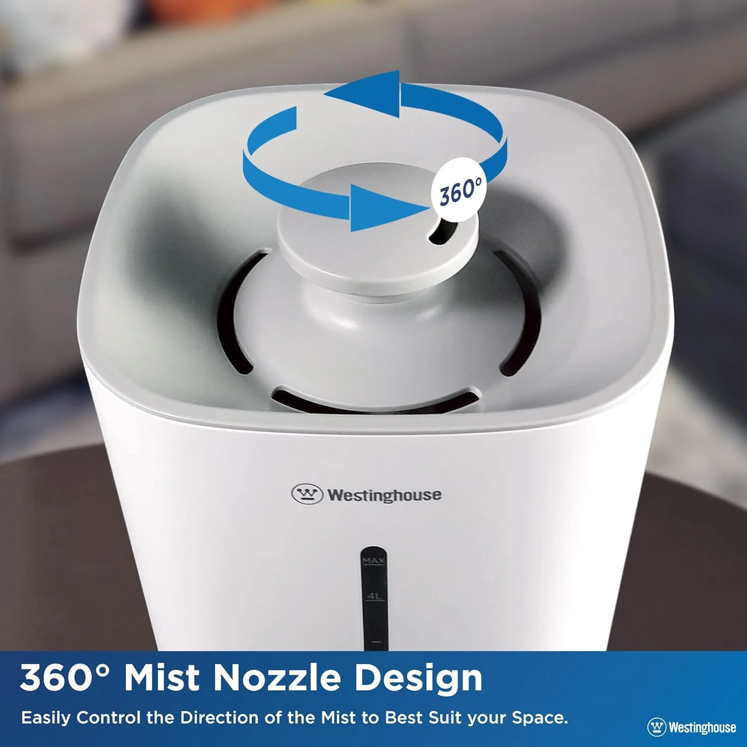 Cool Mist Ultrasonic Humidifier 4.5L Top Fill - Image 6