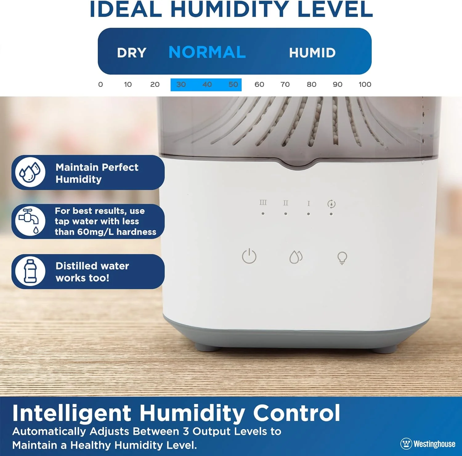 Clear Cool Mist Ultrasonic Humidifier 4.5L Top Fill - Image 5