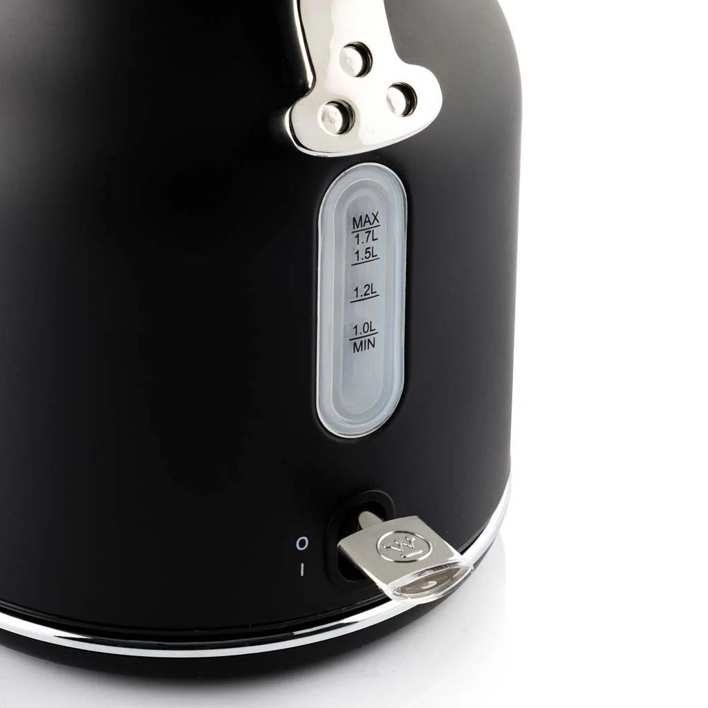 1.7L Retro Series Electric Kettle - Black - Image 3
