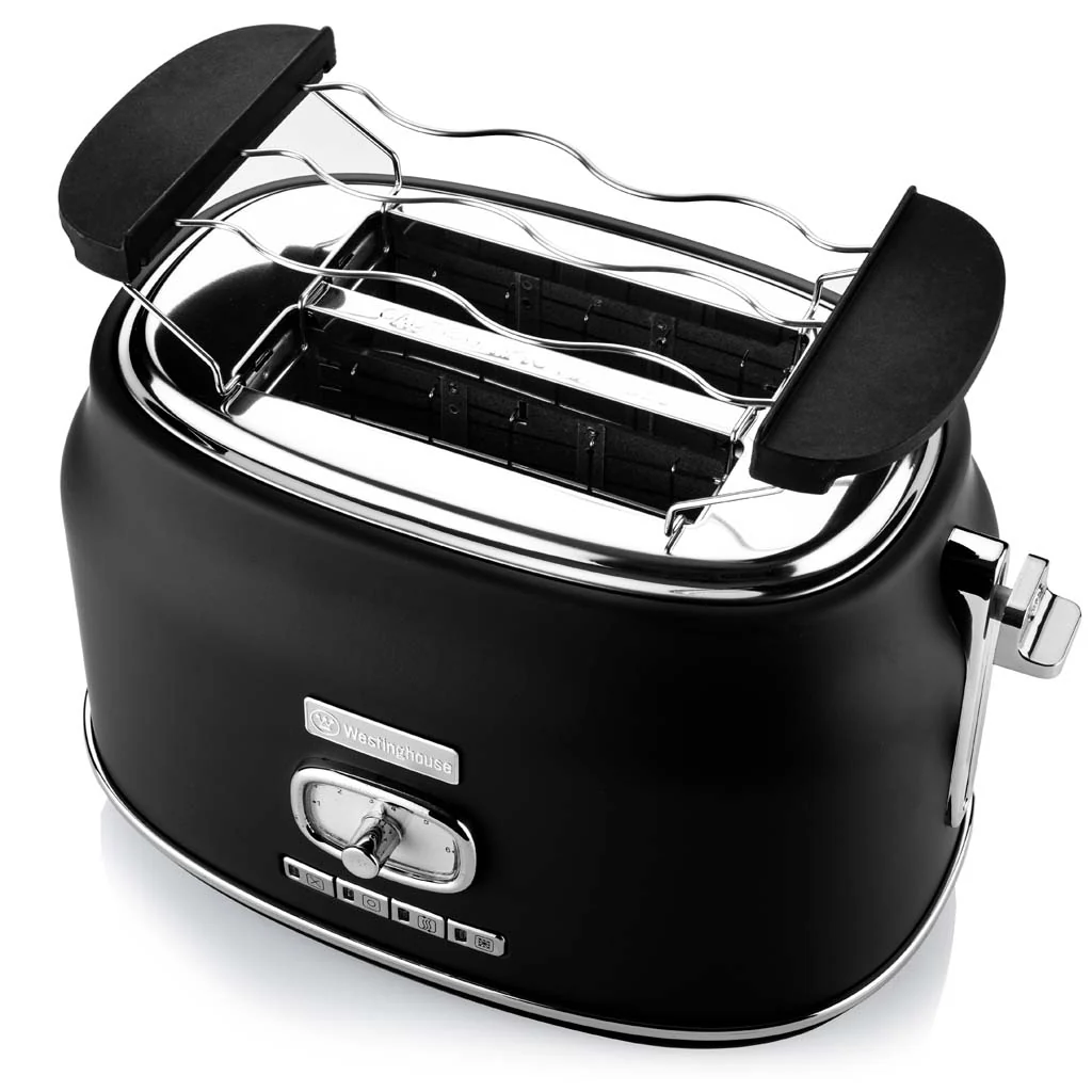 Retro Series 2 Slice Toaster - Black - Image 4