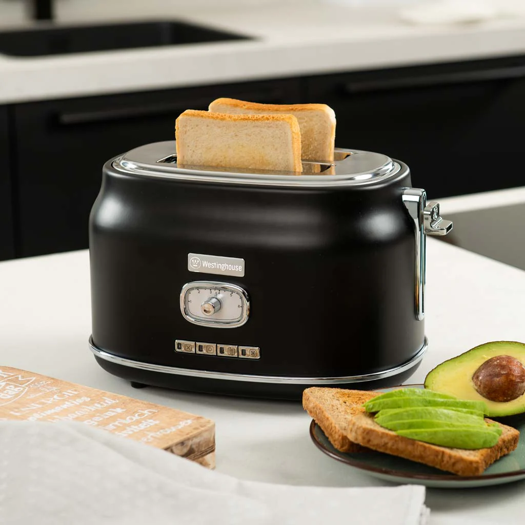 Retro Series 2 Slice Toaster - Black - Image 8