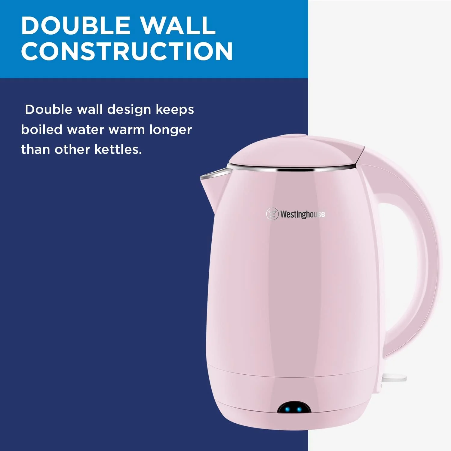 Electric Cordless Kettle - Pink - Image 4