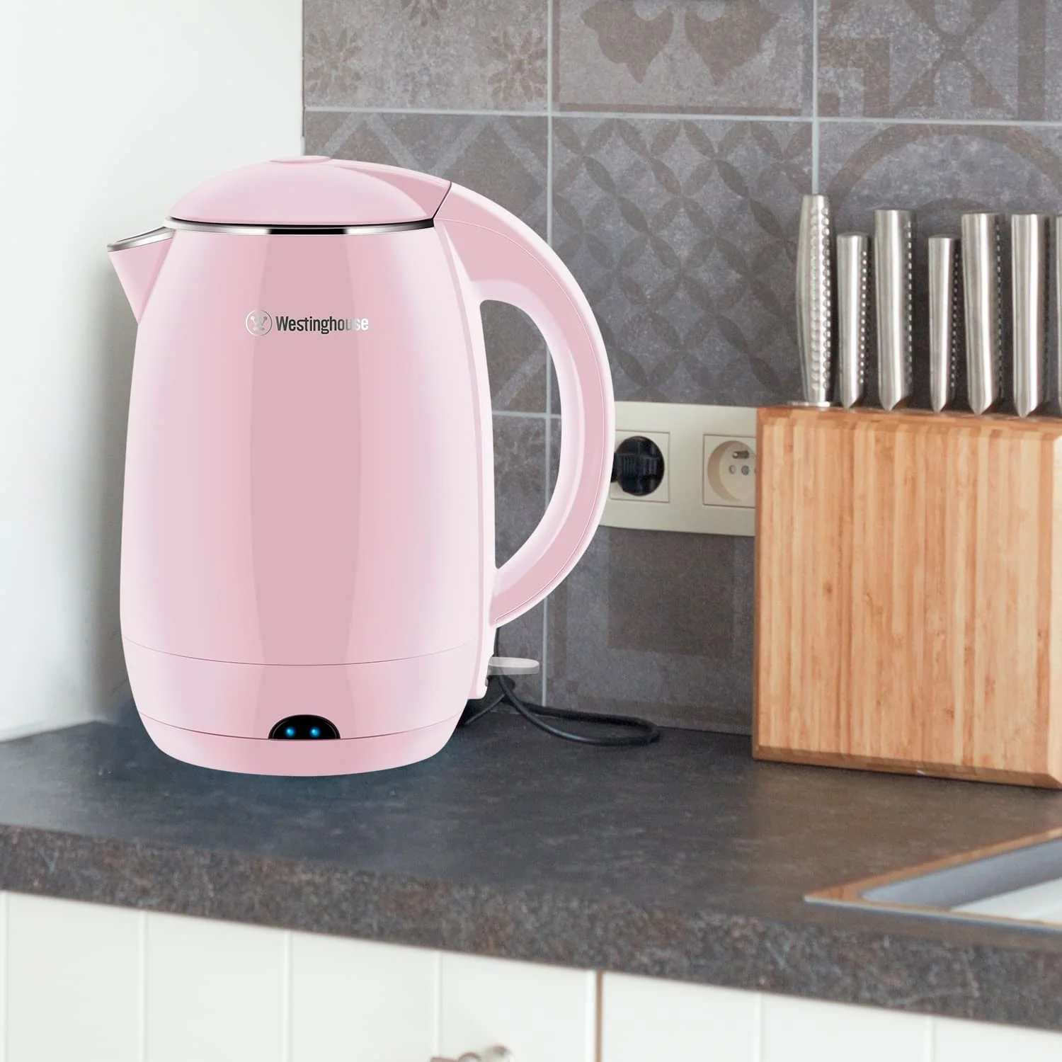 Electric Cordless Kettle - Pink - Image 7