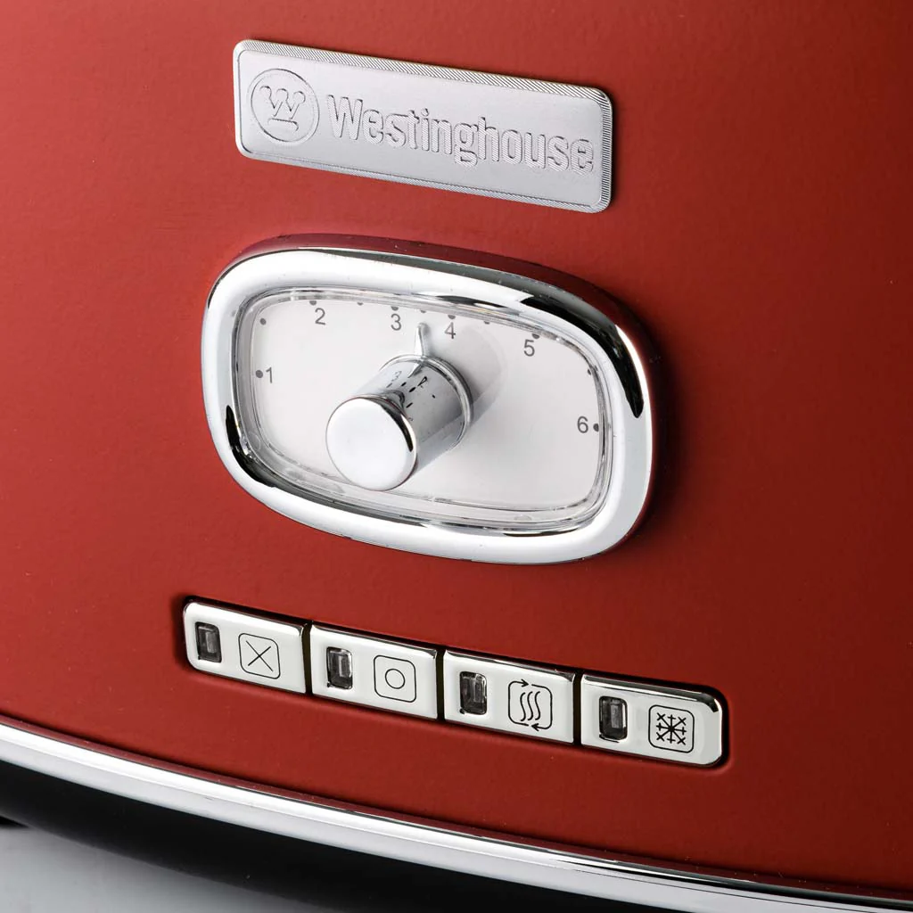 Retro Series 2 Slice Toaster - Red - Image 3