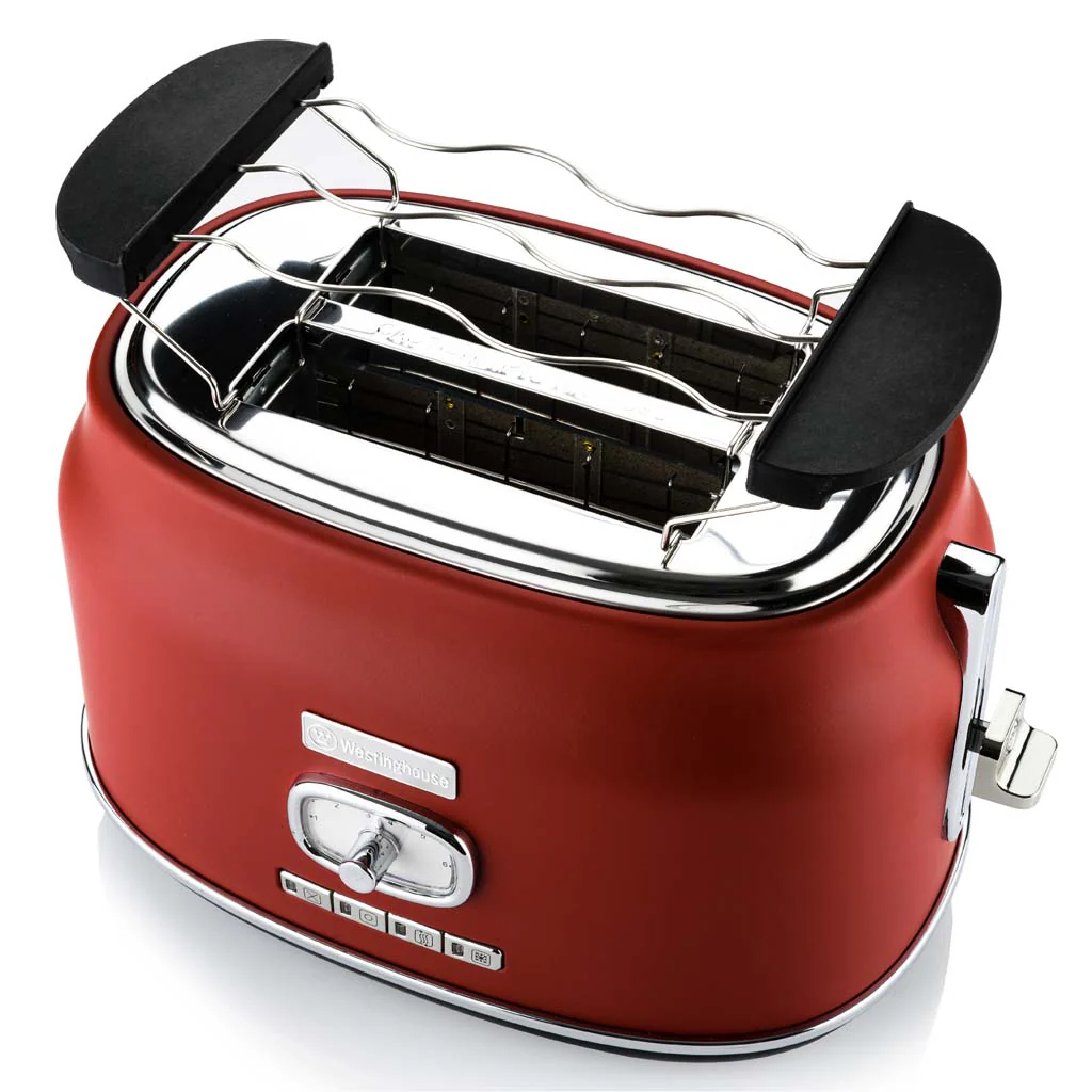 Retro Series 2 Slice Toaster - Red - Image 4