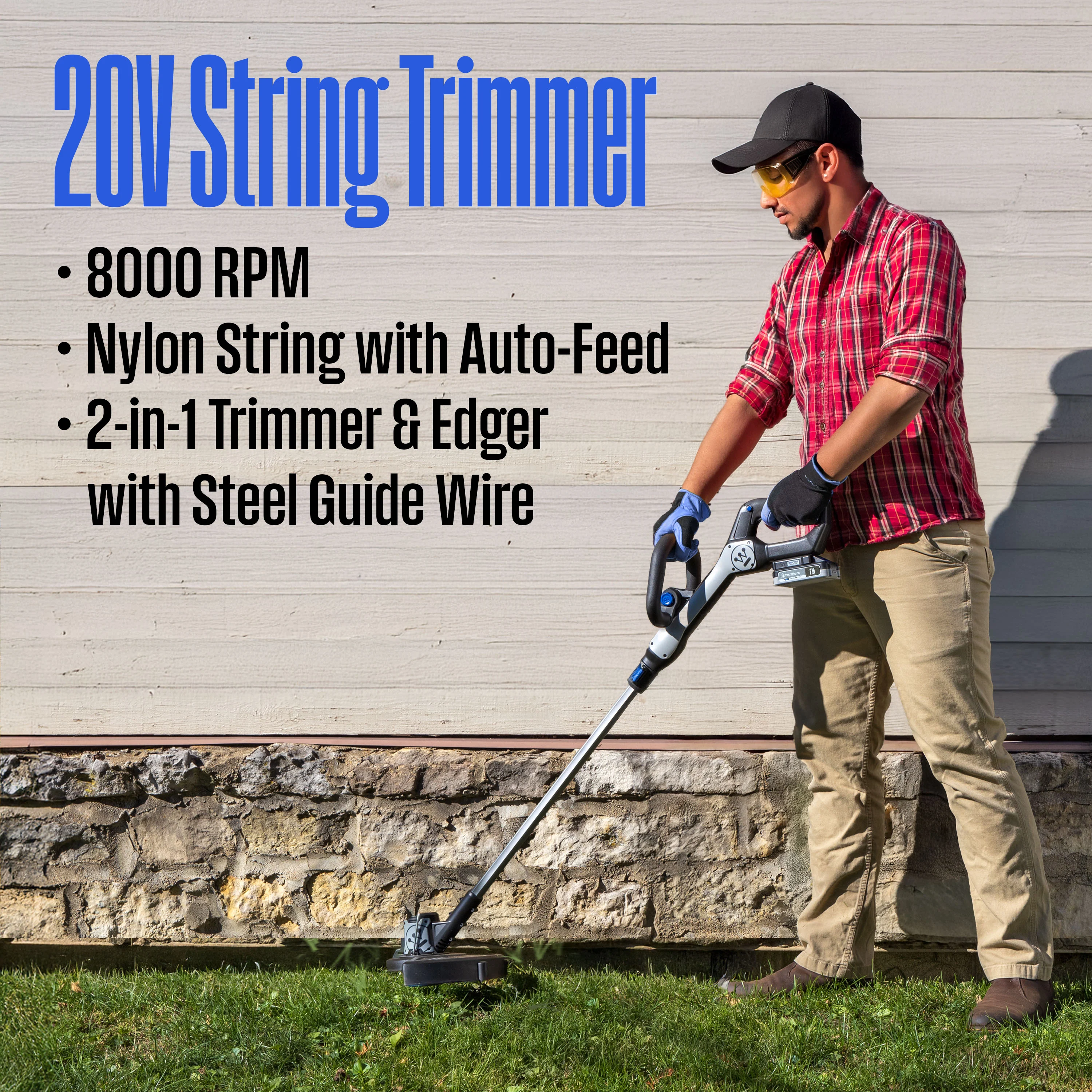 Cordless 20V Leaf Blower/Hedge Trimmer/String Trimmer Kit - Image 8