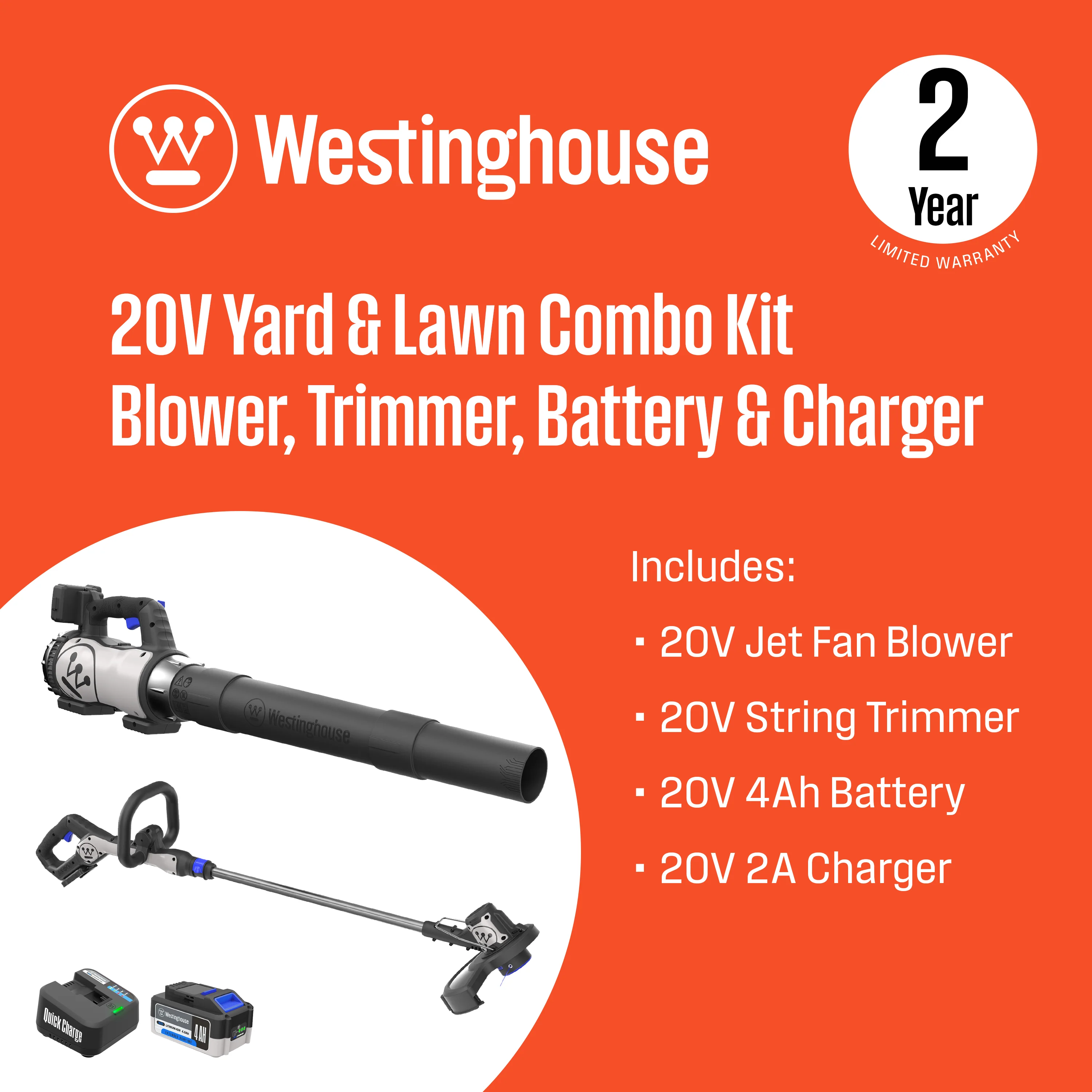 Cordless 20V Leaf Blower/String Trimmer Kit - Image 10