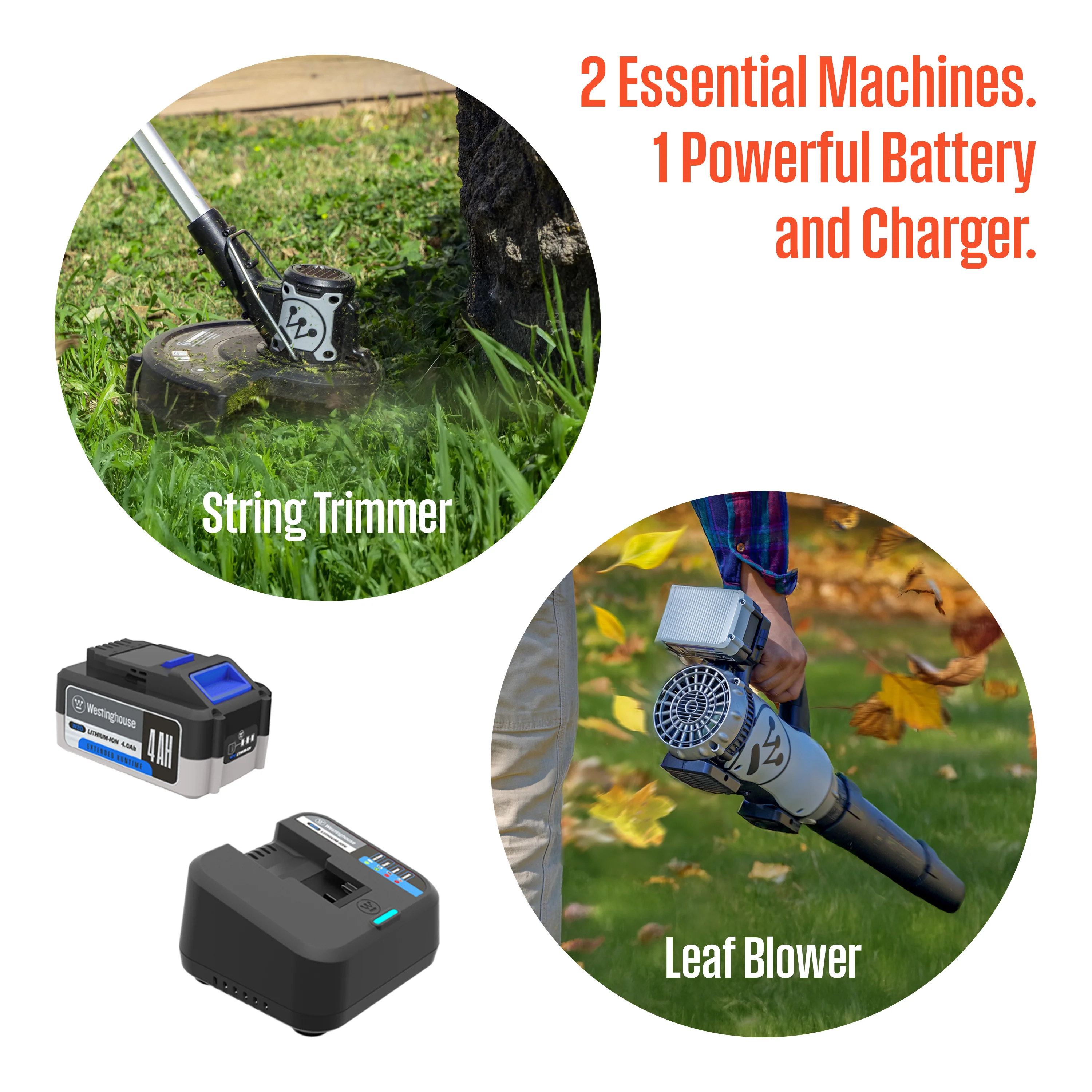 Cordless 20V Leaf Blower/String Trimmer Kit - Image 8