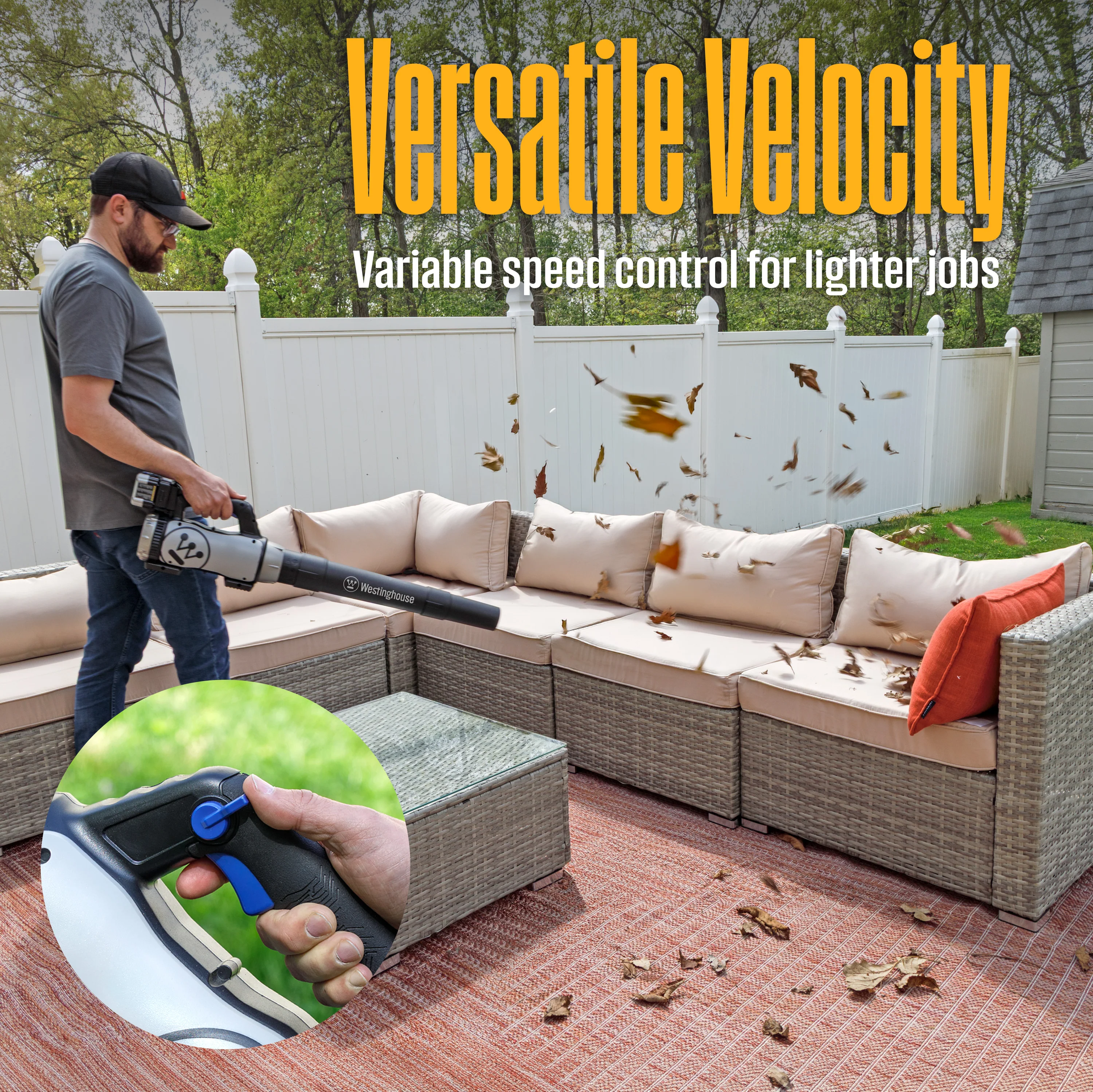 Cordless 20V Leaf Blower - Tool Only - Image 7