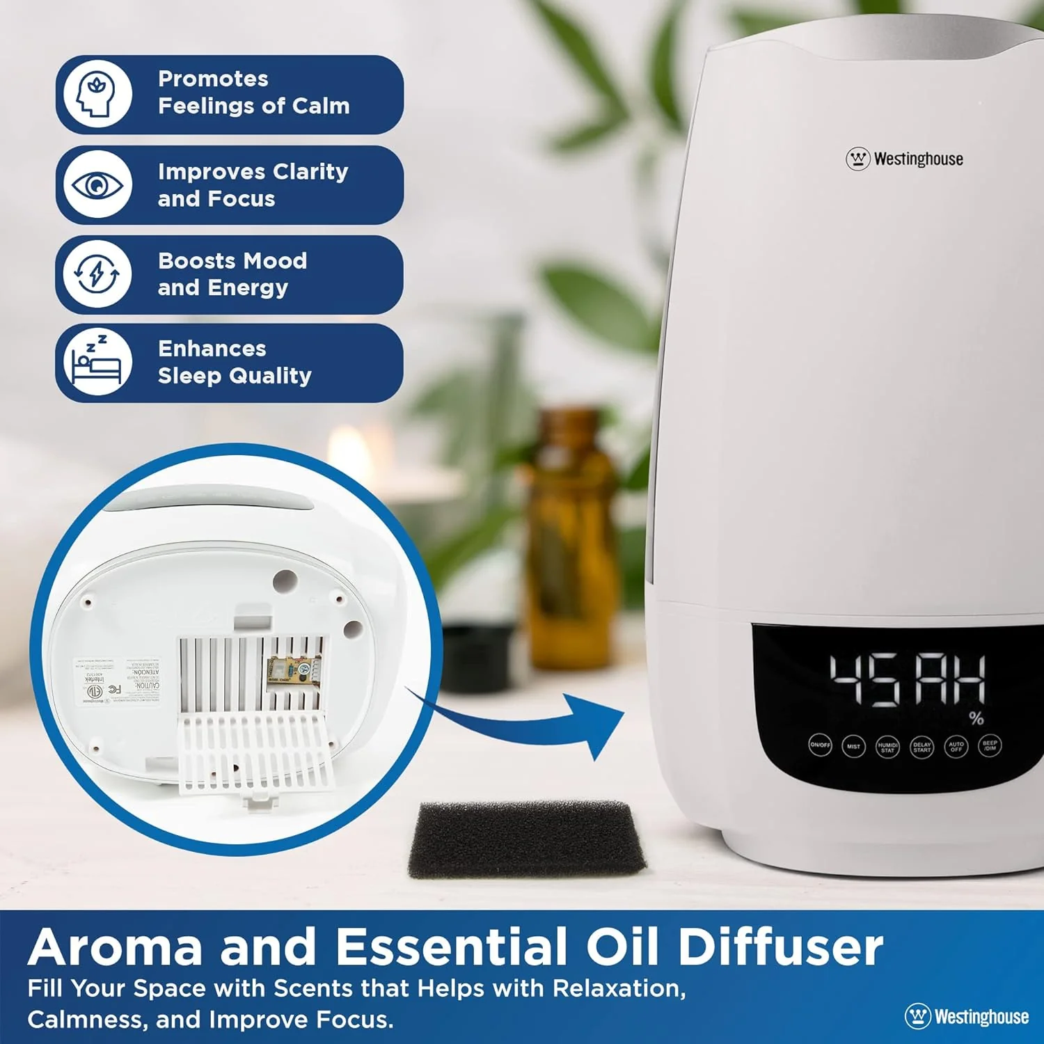 Digital Cool Mist Ultrasonic Humidifier 6L Top Fill - Image 7