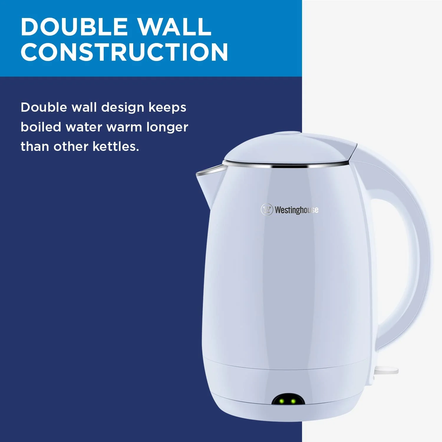 Electric Cordless Kettle - Blue - Image 3