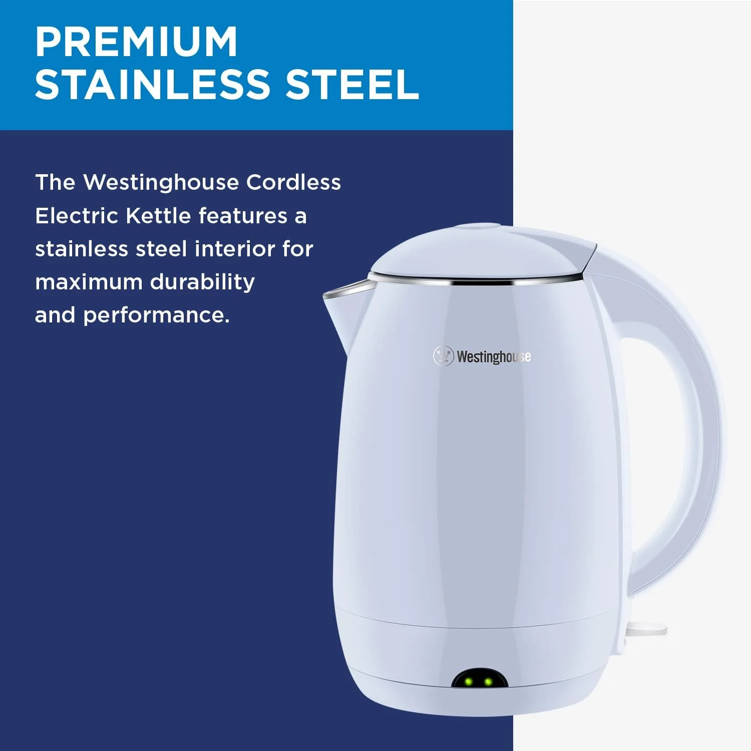 Electric Cordless Kettle - Blue - Image 6