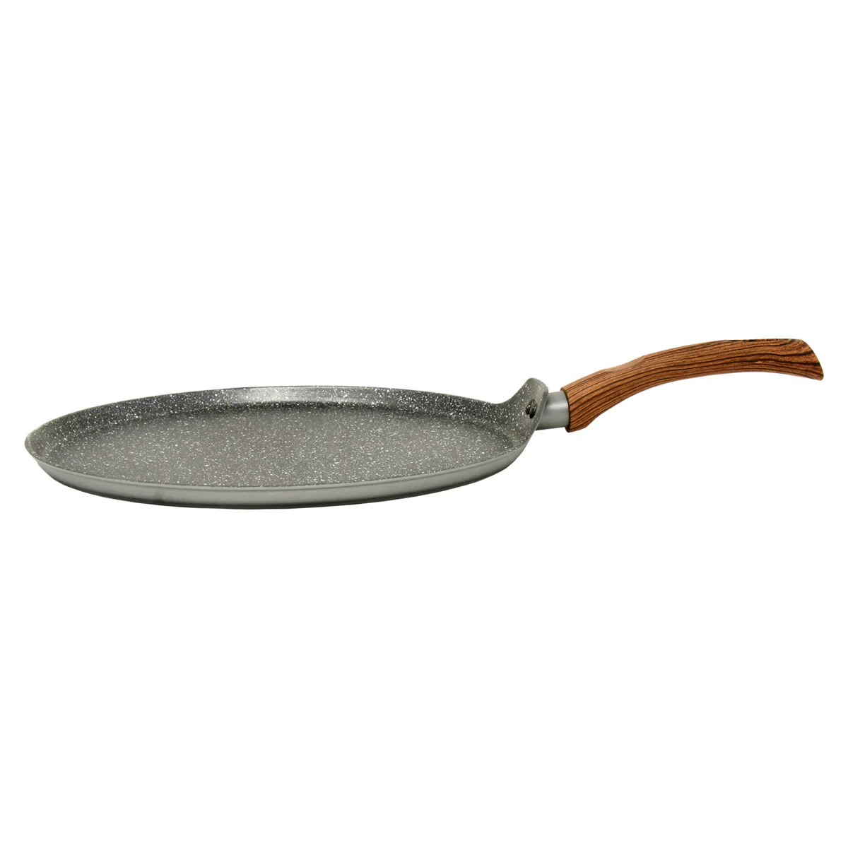 Gray and wood marble finish crepe pan (11") - Image 5