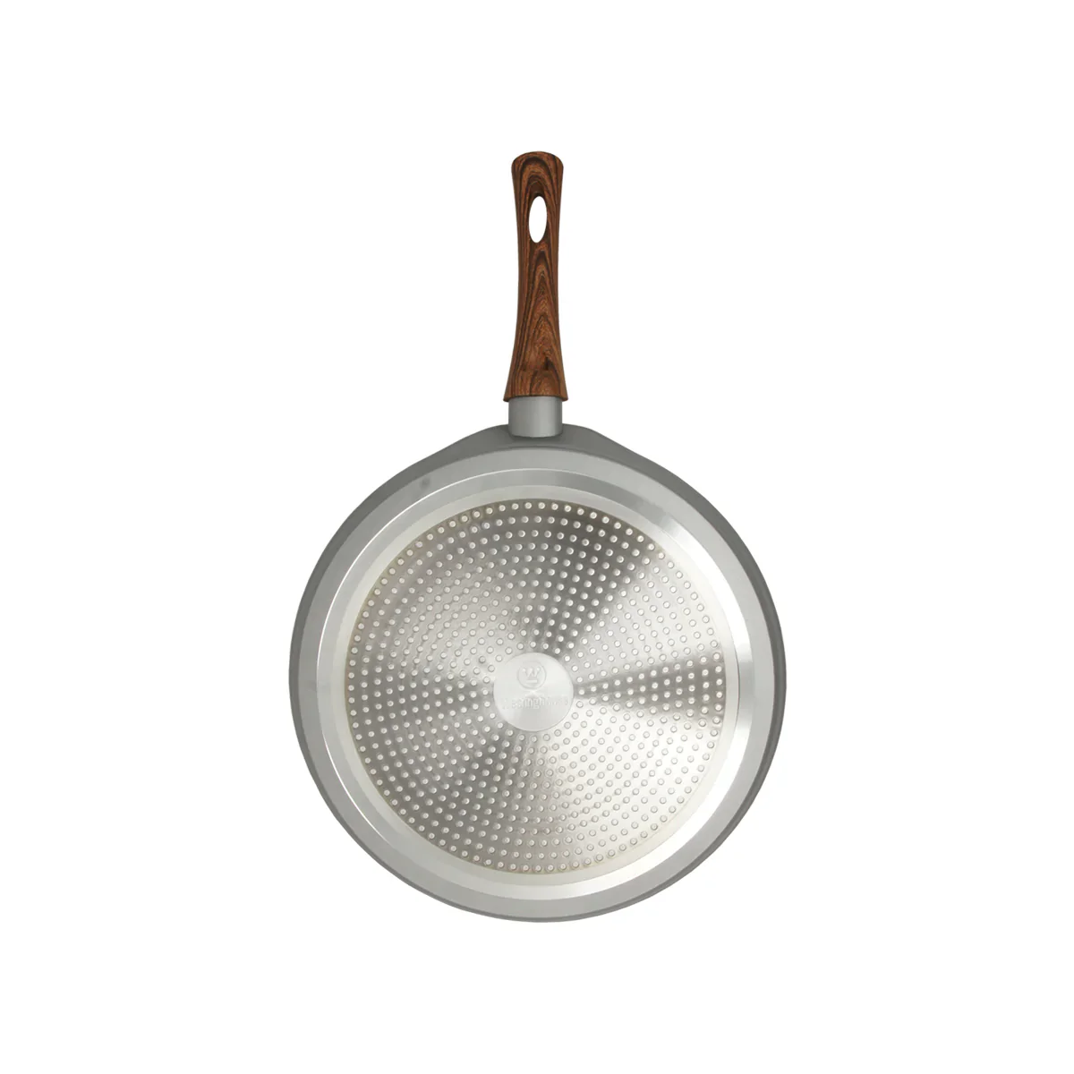 Gray and wood marble finish crepe pan (11") - Image 6