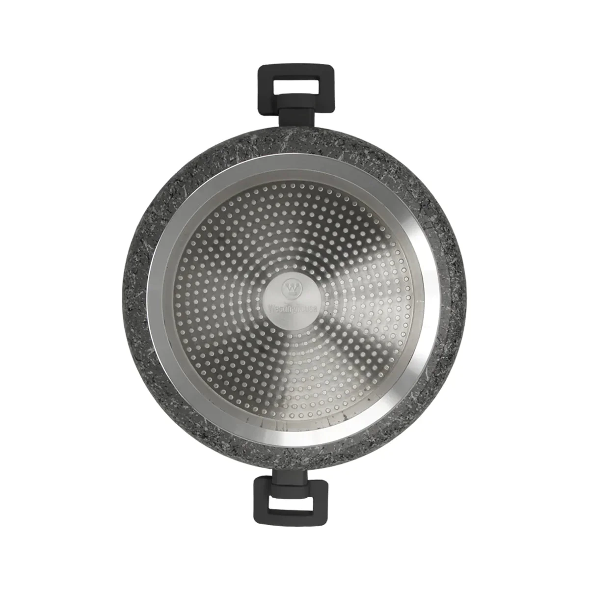Gray Granite Marble Finish Casserole Pot (11") - Image 6