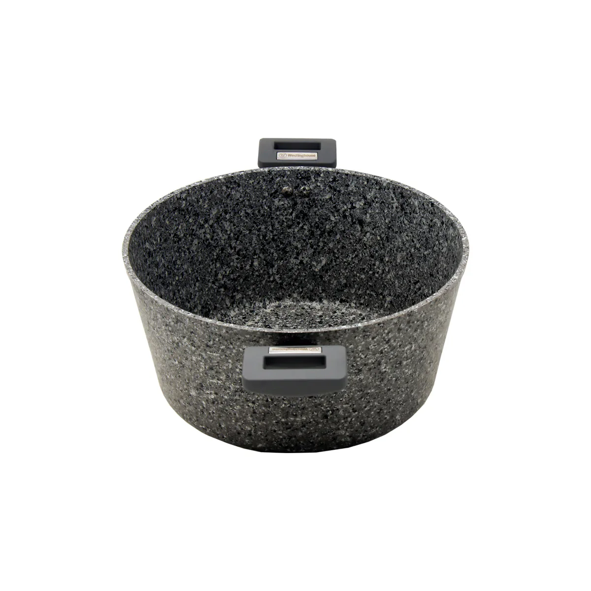 Gray Granite Marble Finish Casserole Pot (11") - Image 3