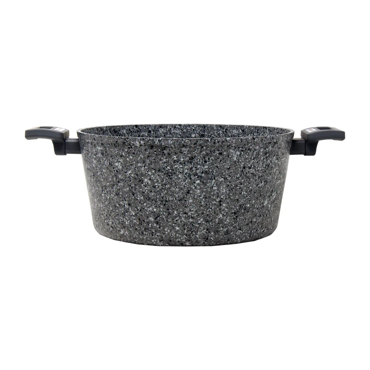 Gray Granite Marble Finish Casserole Pot (11") - Image 4