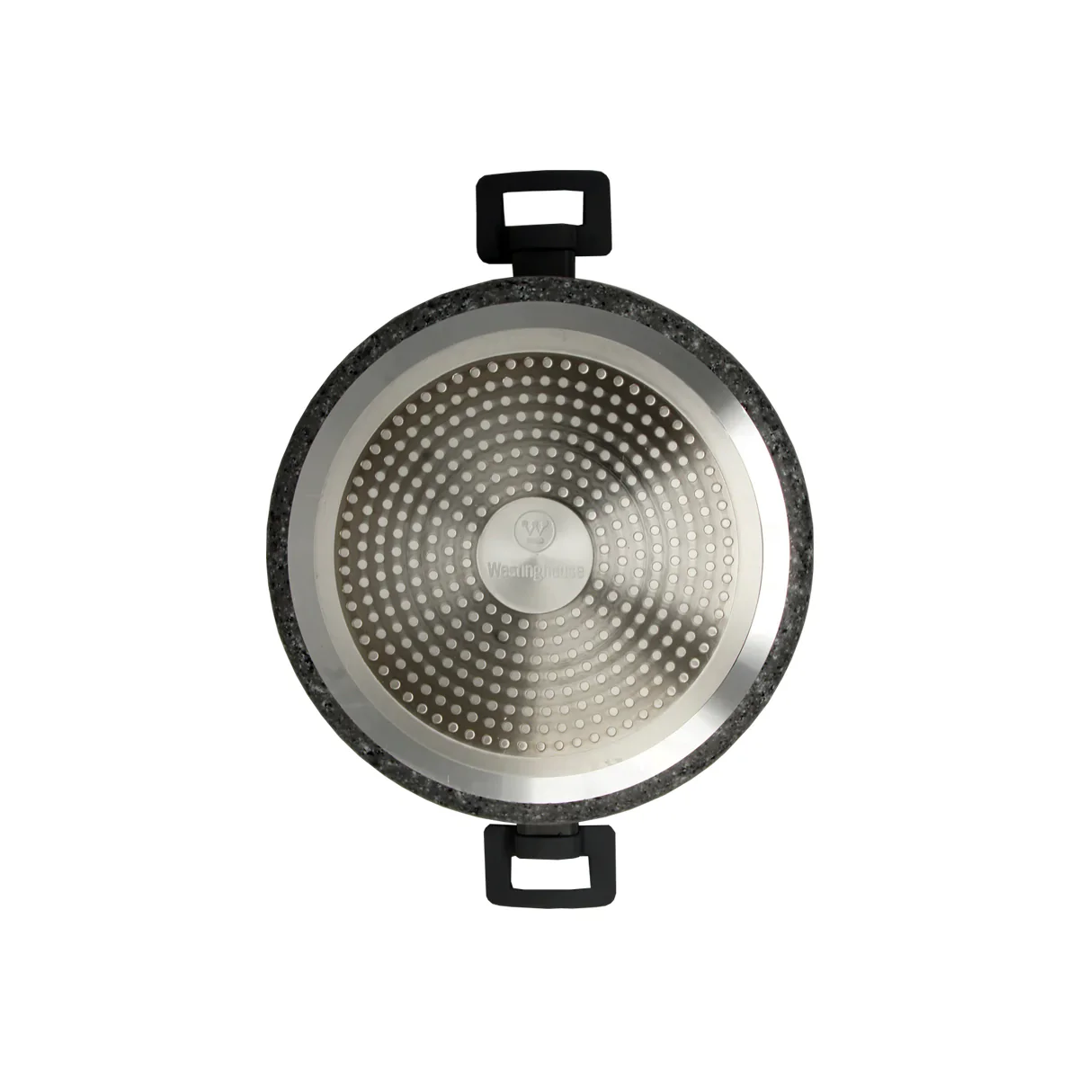 Gray Granite Marble Finish Casserole Pot (11") - Image 5
