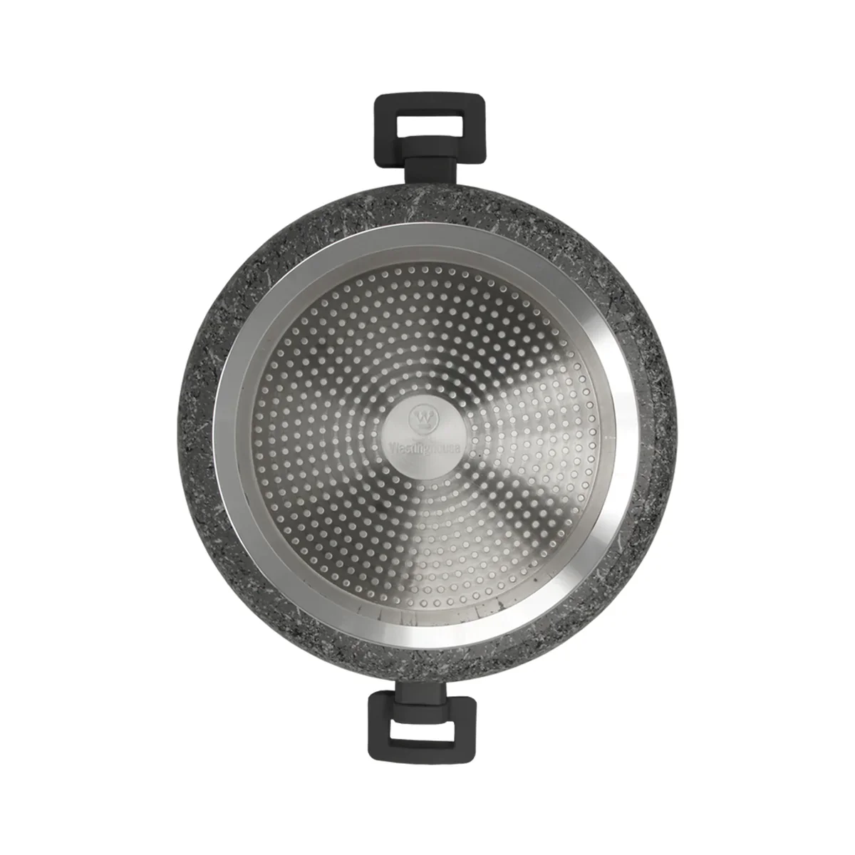 Gray Granite Marble Finish Casserole Pot(12.5") - Image 6