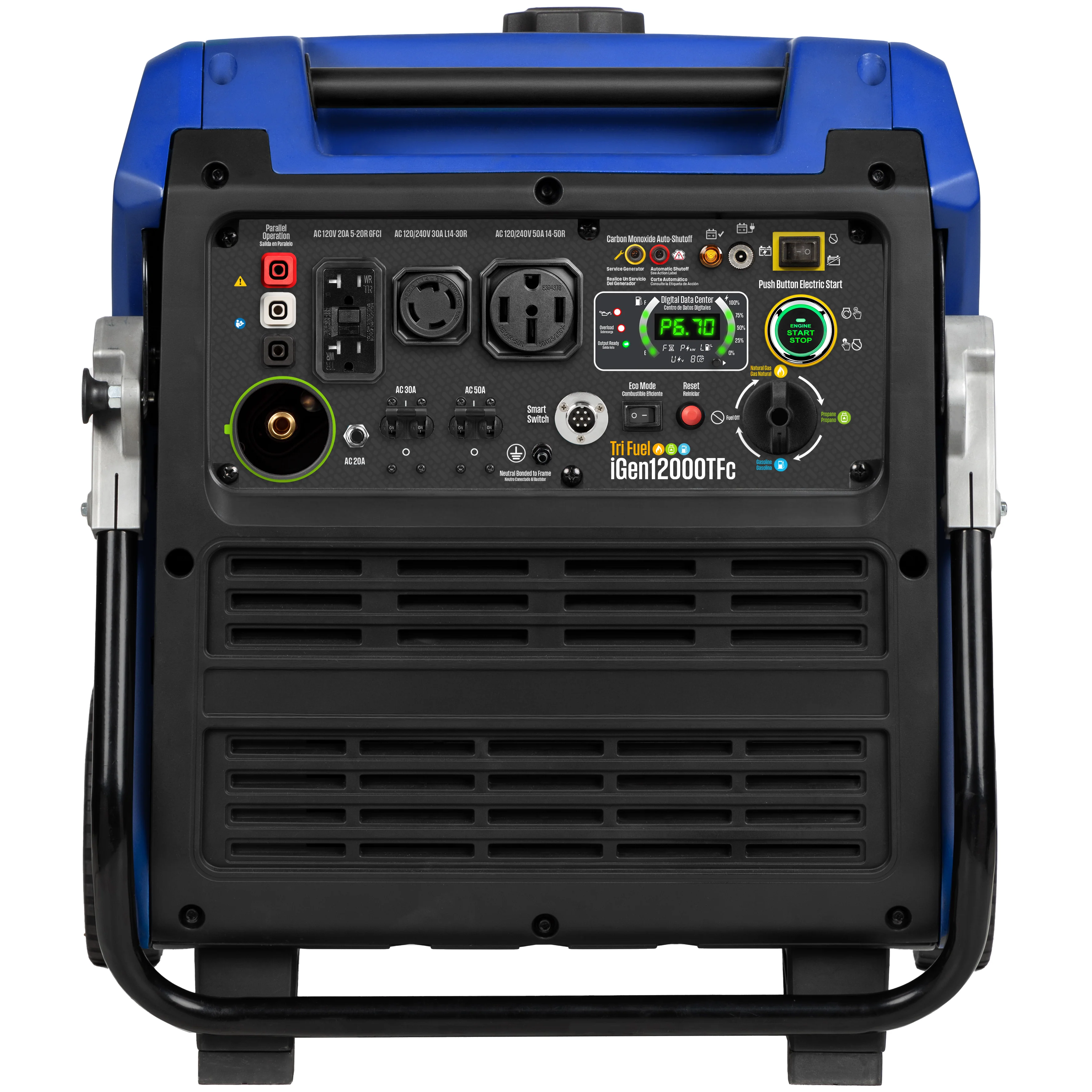 iGen12000TFc Inverter Generator - Tri-Fuel with CO Sensor - Image 15
