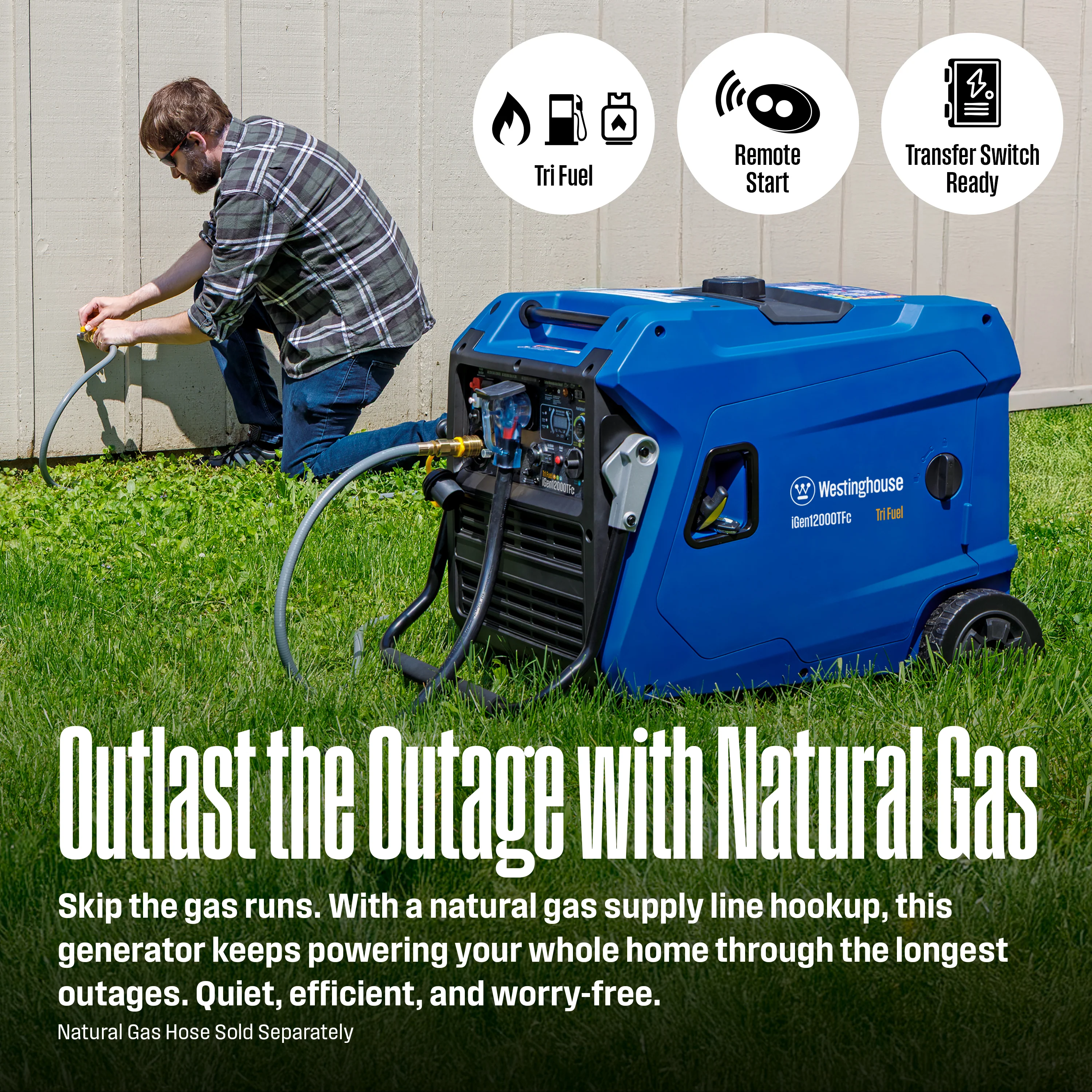 iGen12000TFc Inverter Generator - Tri-Fuel with CO Sensor - Image 3