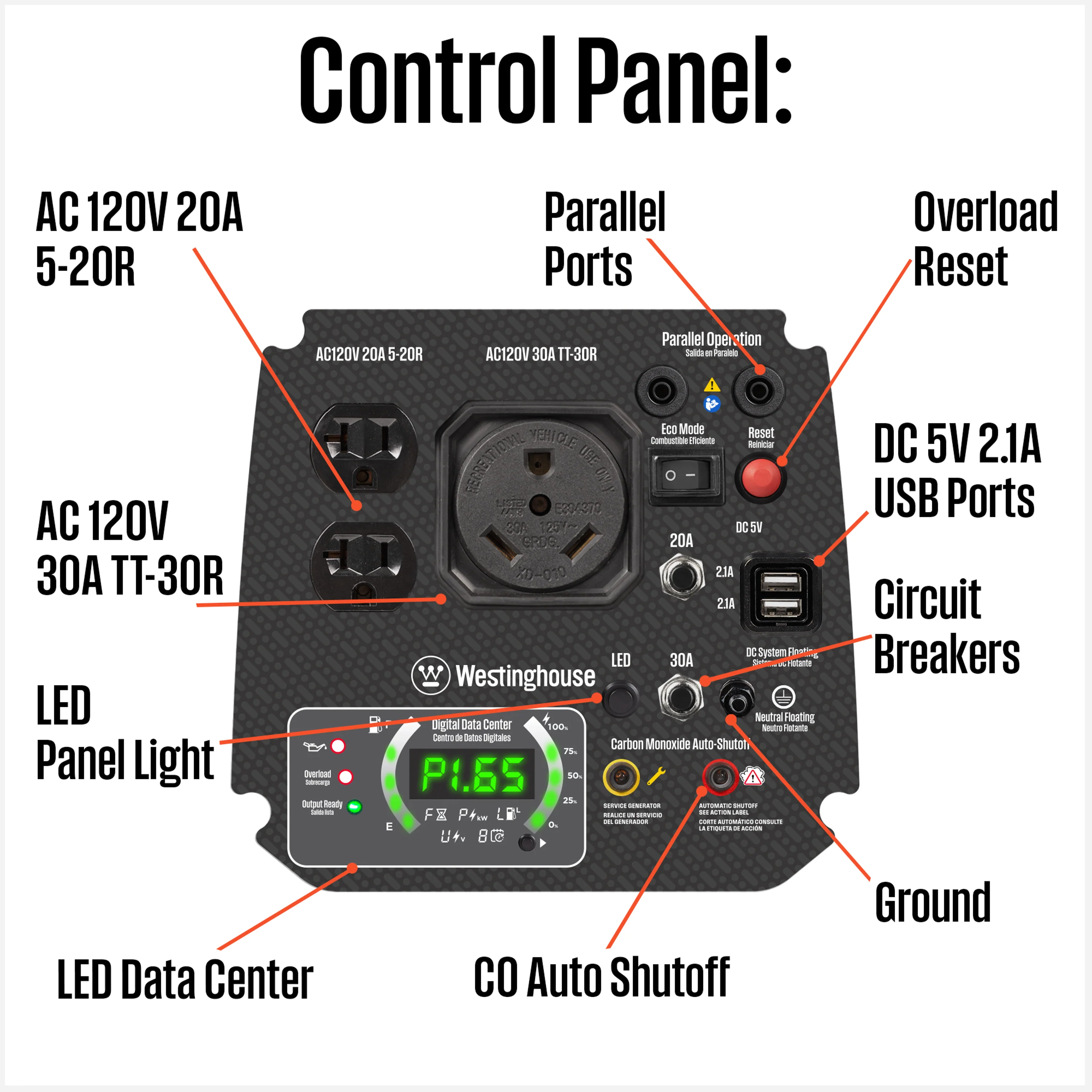 iGen2800c Inverter Generator with CO Sensor - Image 3