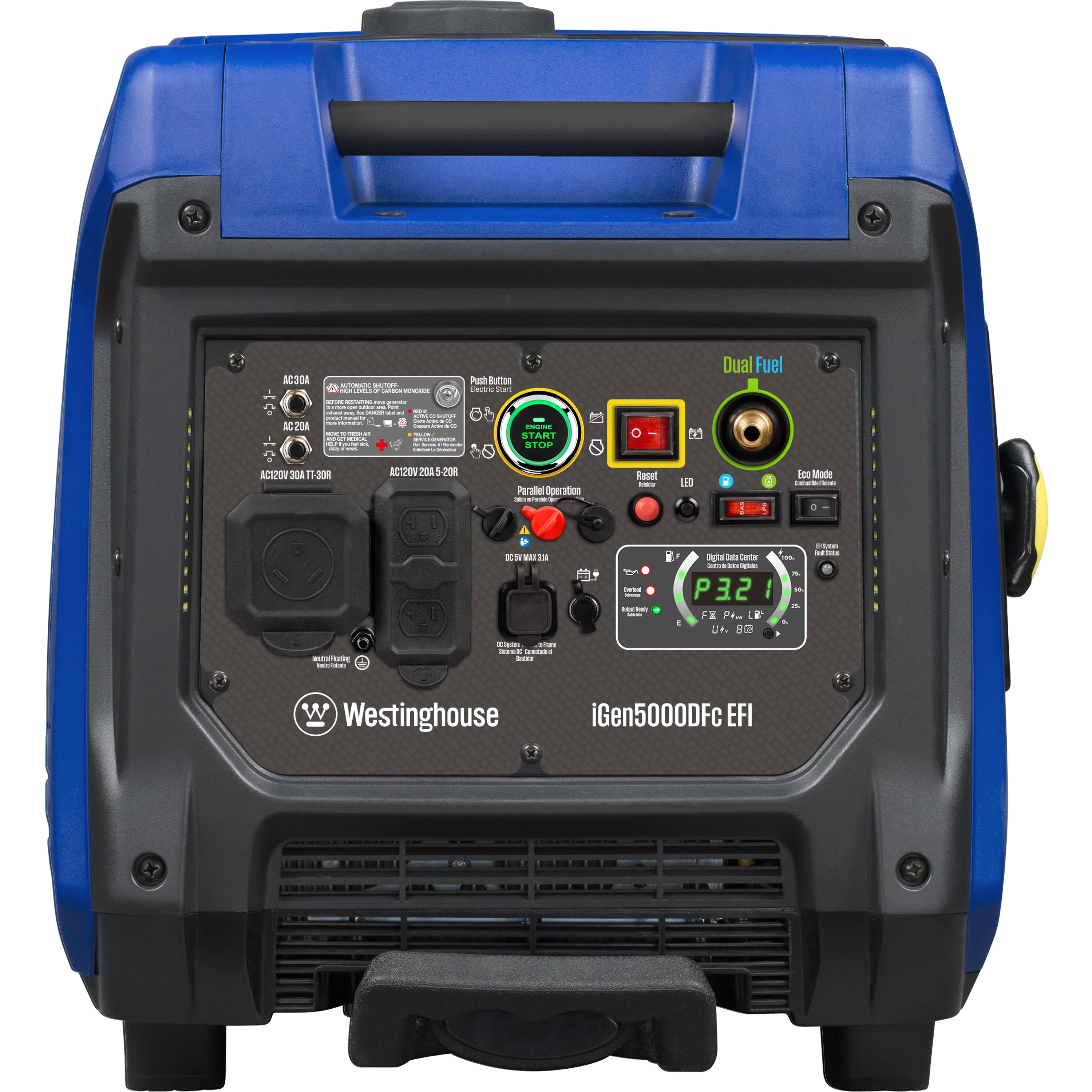 iGen5000DFc EFI Inverter Generator - Dual Fuel with CO Sensor - Image 9