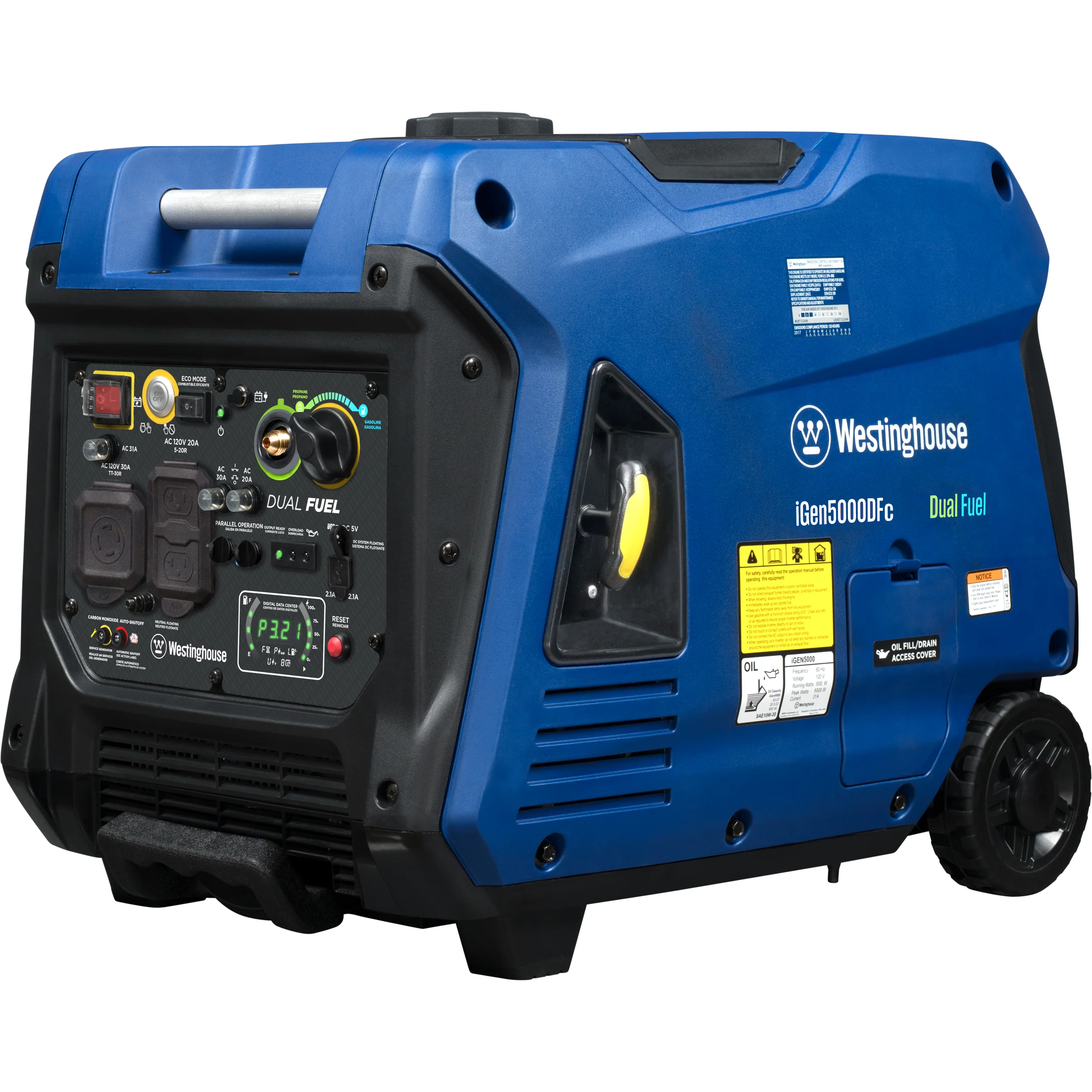 iGen5000DFc Inverter Generator Dual Fuel with CO Sensor - Image 12