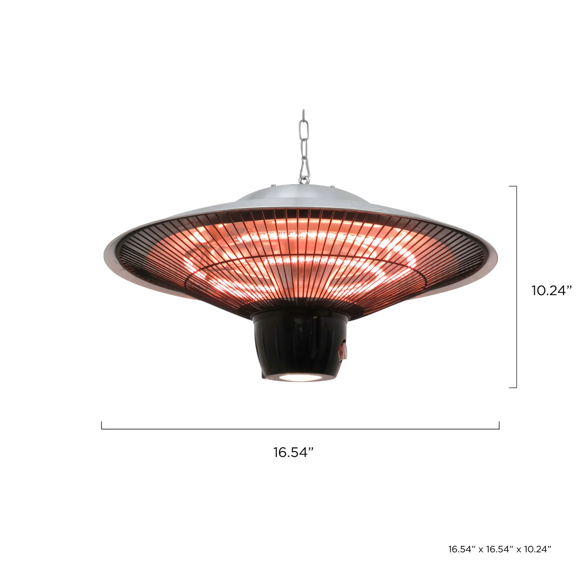 Hanging Infrared Electric Outdoor Heater With LED light - Image 5