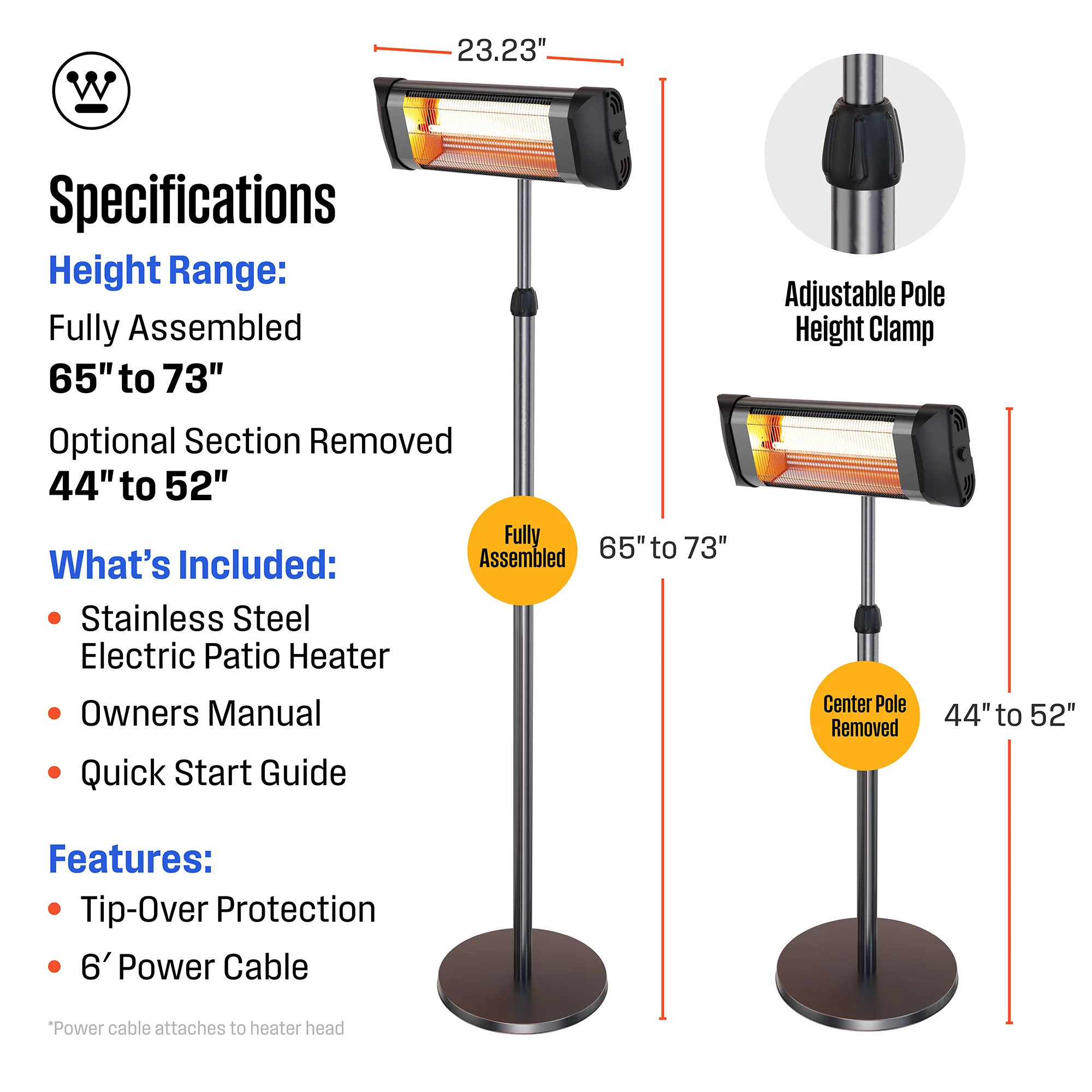 Pole Mounted Infrared Electric Outdoor Heater - Image 3