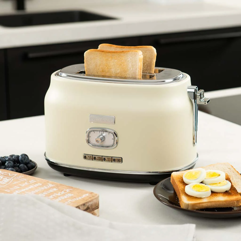 Retro Series 2 Slice Toaster - White - Image 8