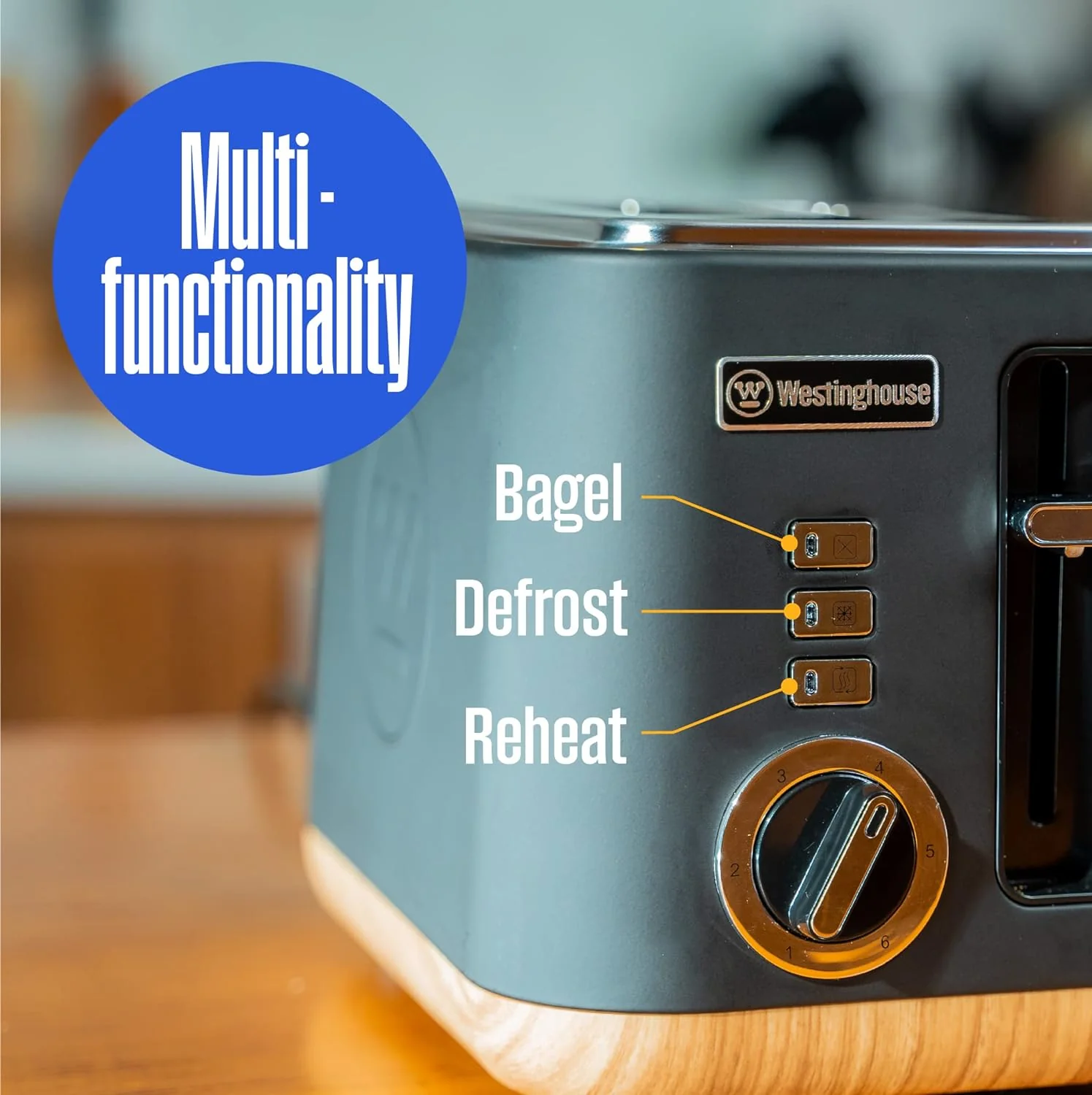 Scandinavian Design 2 Slice Toaster - Image 3