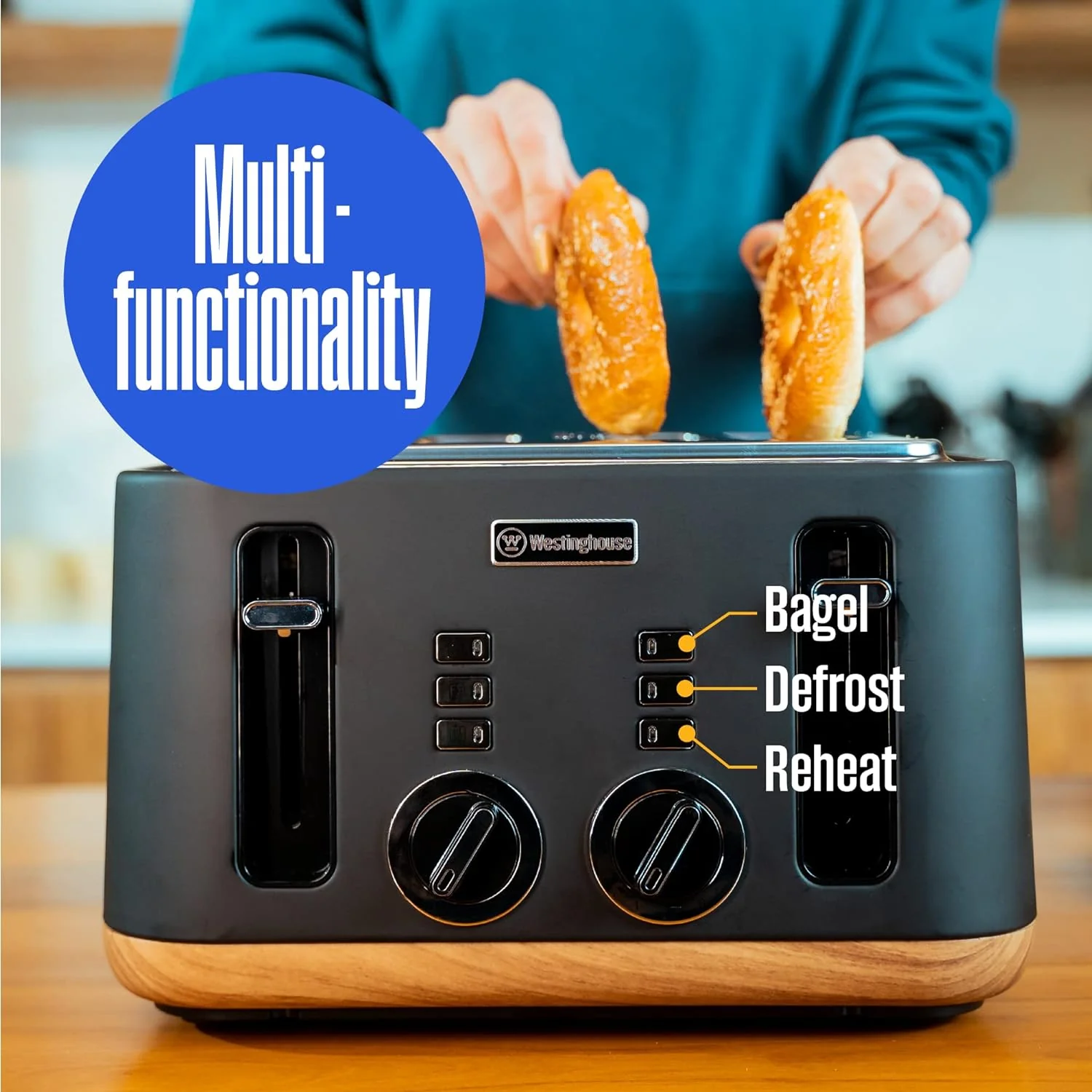 Scandinavian Design 4 Slice Toaster - Image 3