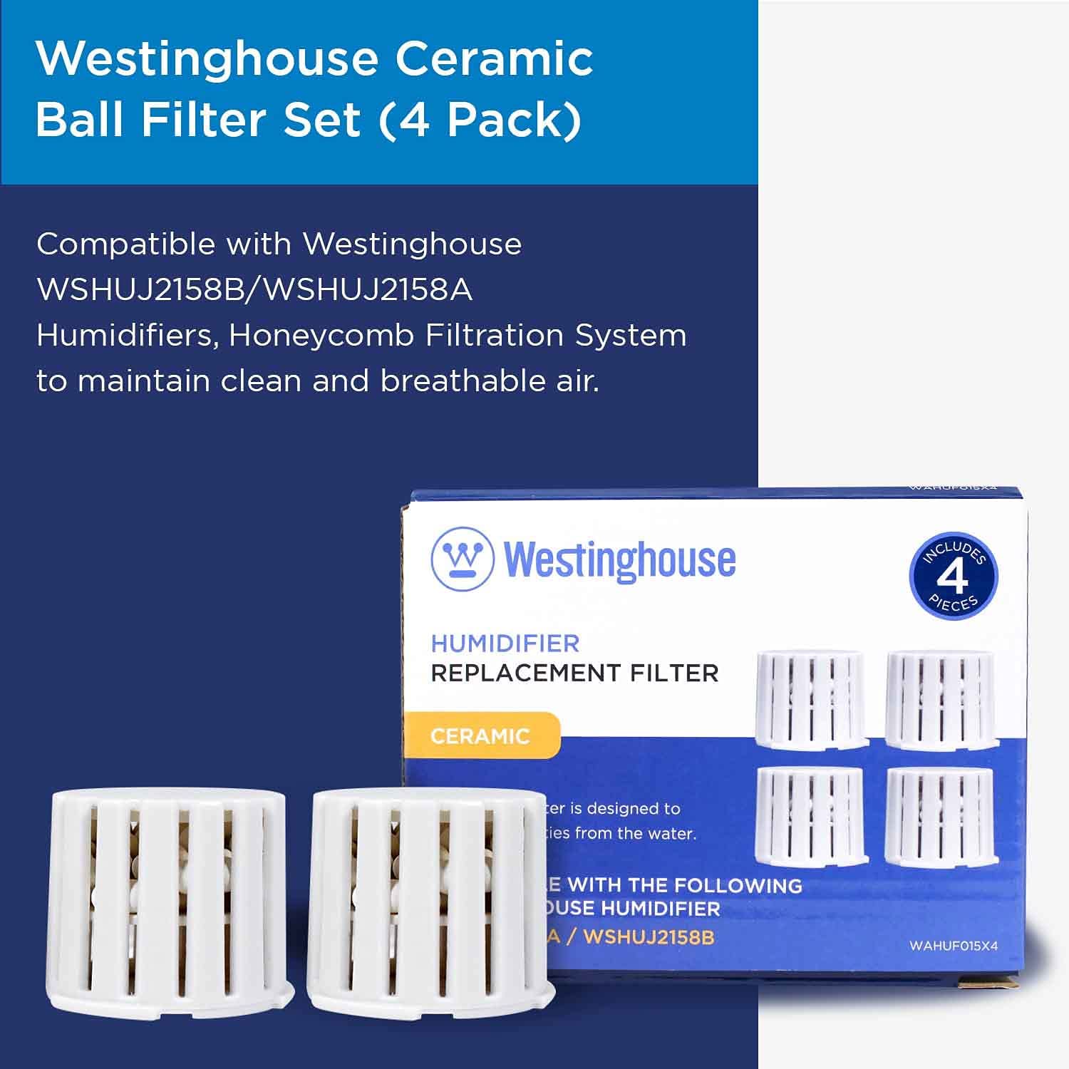 Set of 4 Ceramic Ball Filters for Humidifier WSHUJ2158B & WSHUJ2158A - Image 7
